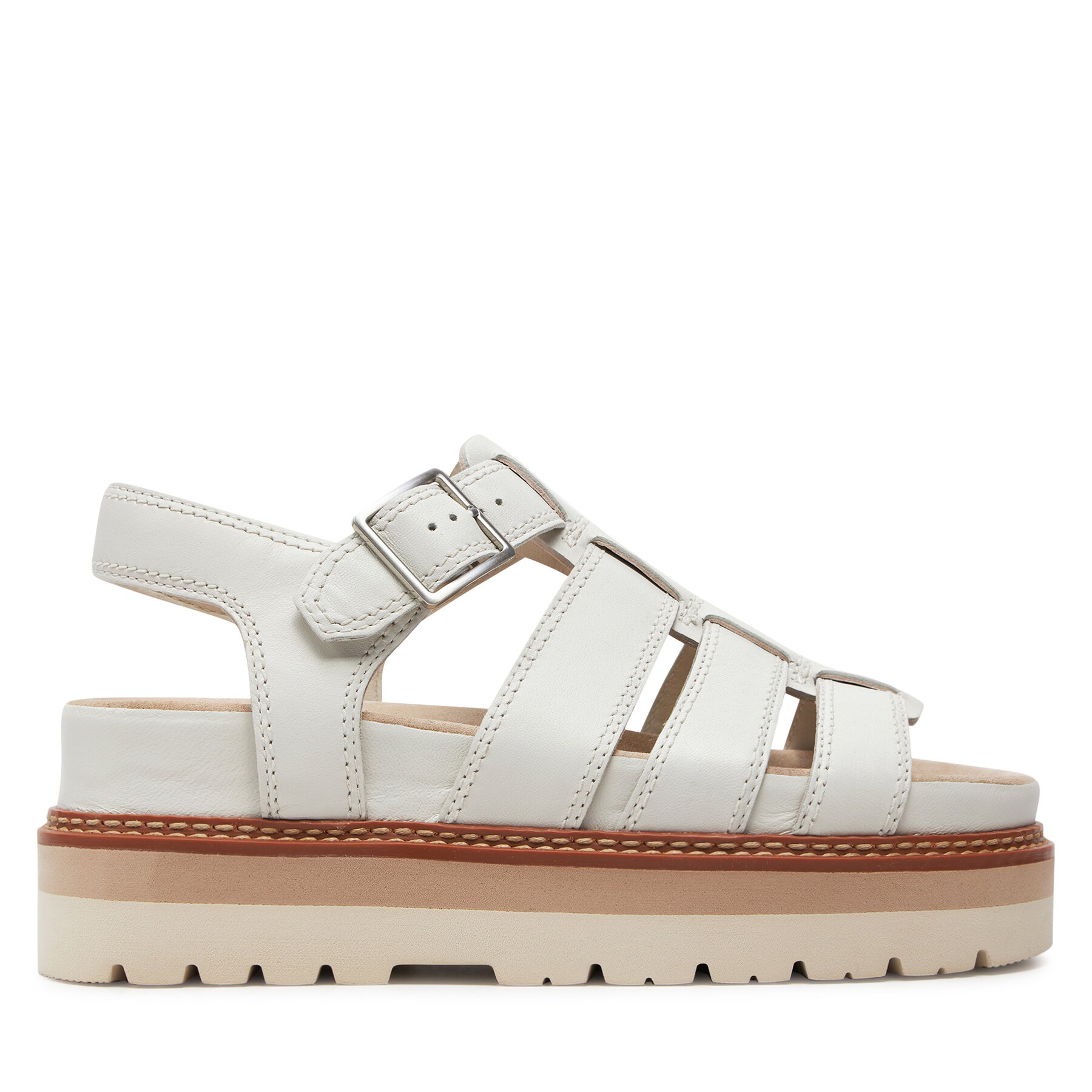 Sandalen Clarks Orianna Twist 26176318 Off White Lea von Clarks