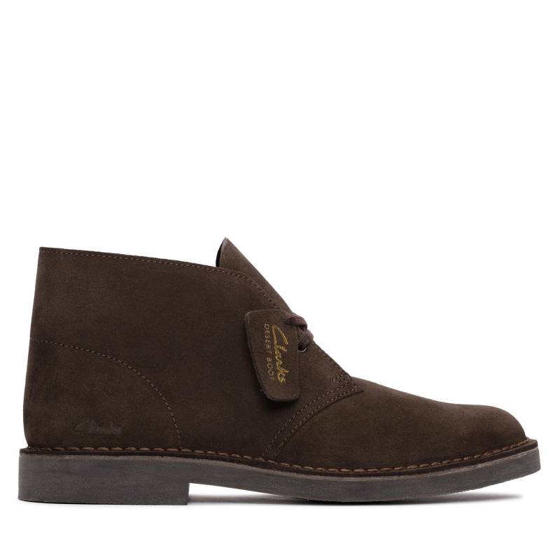 Schnürschuhe Clarks Desert Bt Evo Dark Dark Brown Suede von Clarks