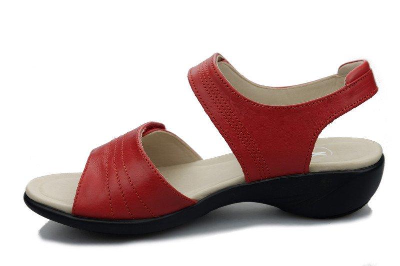 Open House - Leder Sandale Damen Rot 37 von Clarks