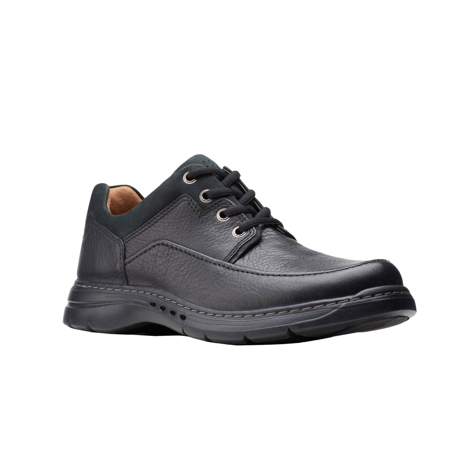 Schuhe Un Brawley Lace, Leder Herren Schwarz 41 von Clarks