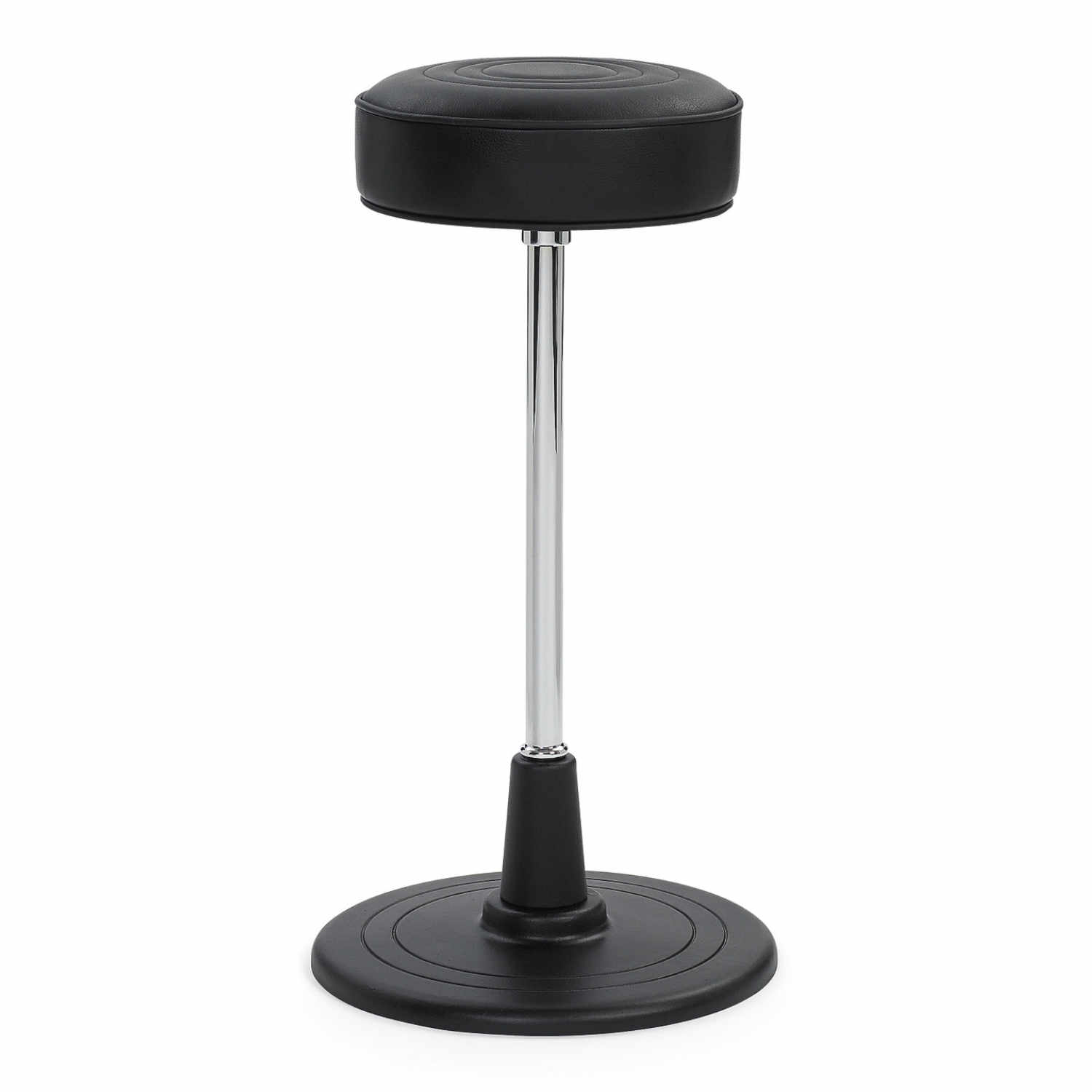 Bar Stool No. 1 Barhocker, Bezug leder classic schwarz, Fuss signalweiss von ClassiCon