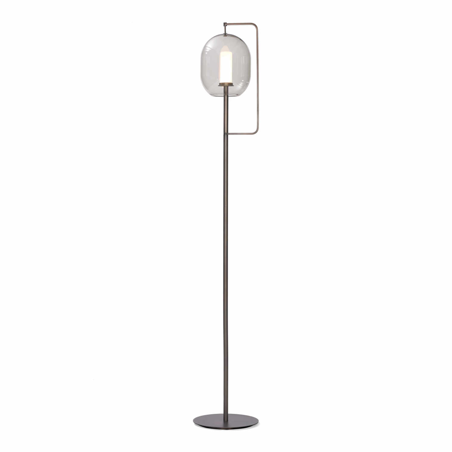 Lantern Light Floor Lamp Stehleuchte, Ausführung messing brüniert, klar lackiert, Grösse tall von ClassiCon