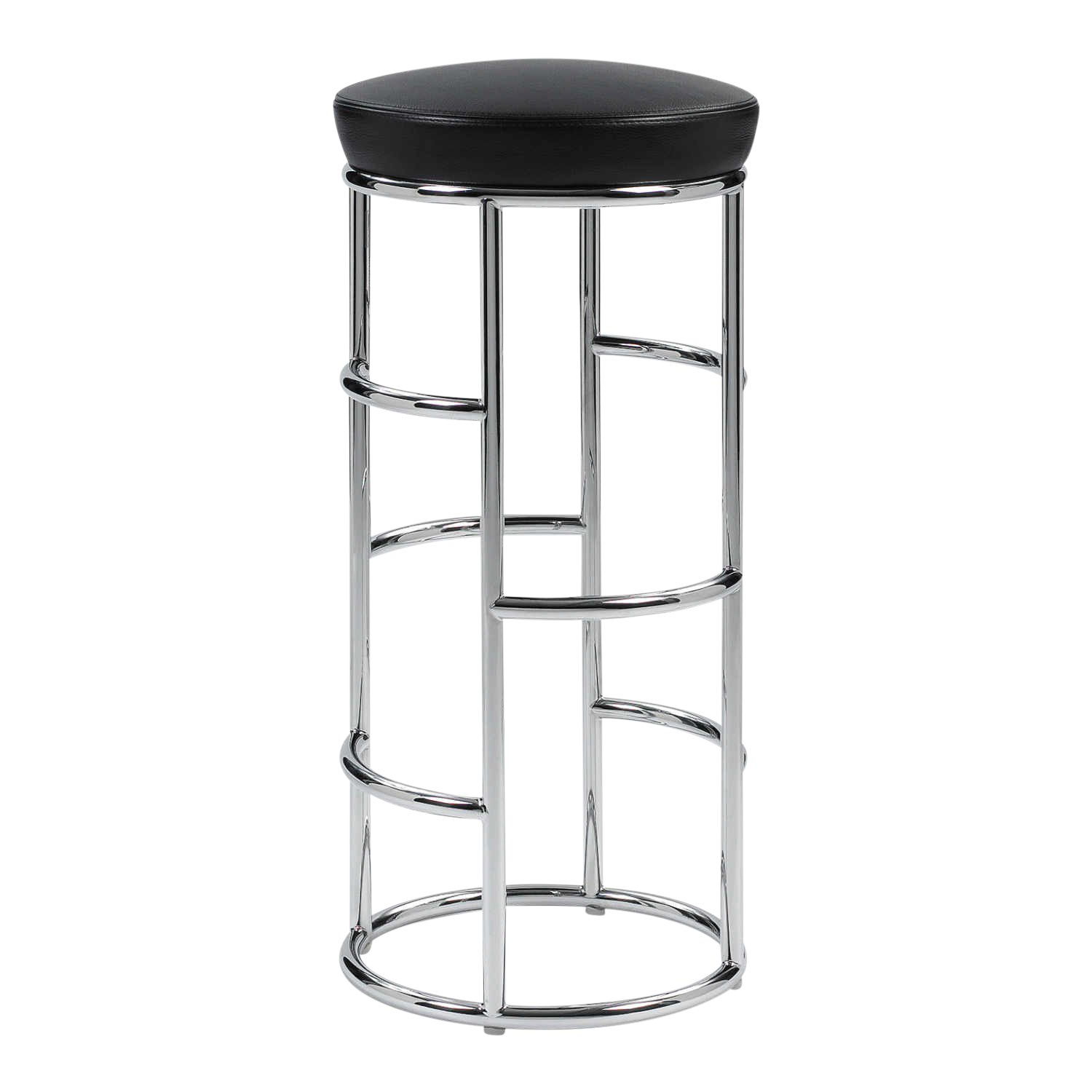 Satish Bar Stool Barhocker , Bezug leder classic schwarz von ClassiCon