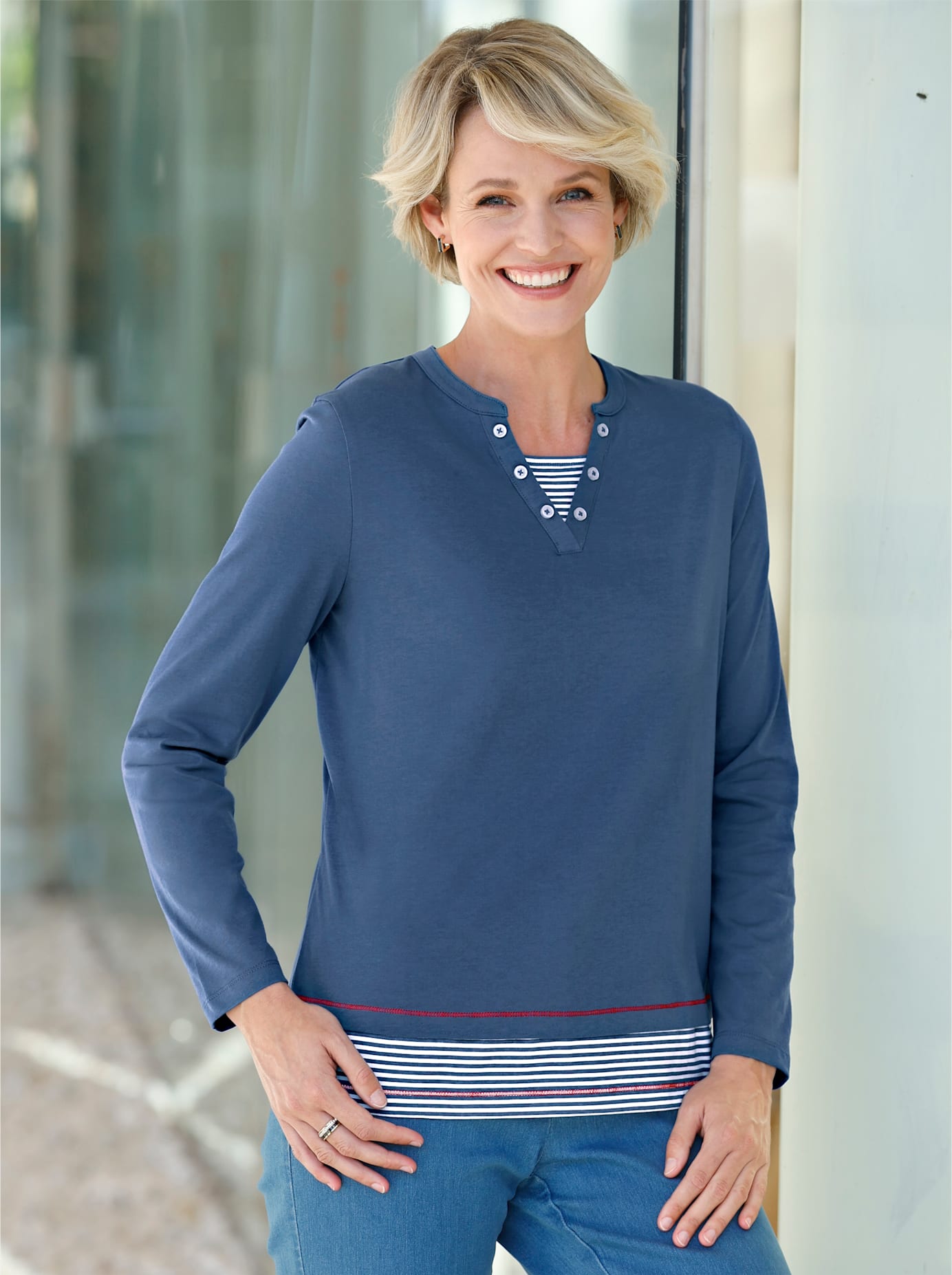 Classic Basics 2-in-1-Langarmshirt »2-in-1-Shirt«, (1 tlg.) Classic Basics 2-in-1-Langarmshirt »2-in-1-Shirt«, (1 tlg.) von Classic Basics