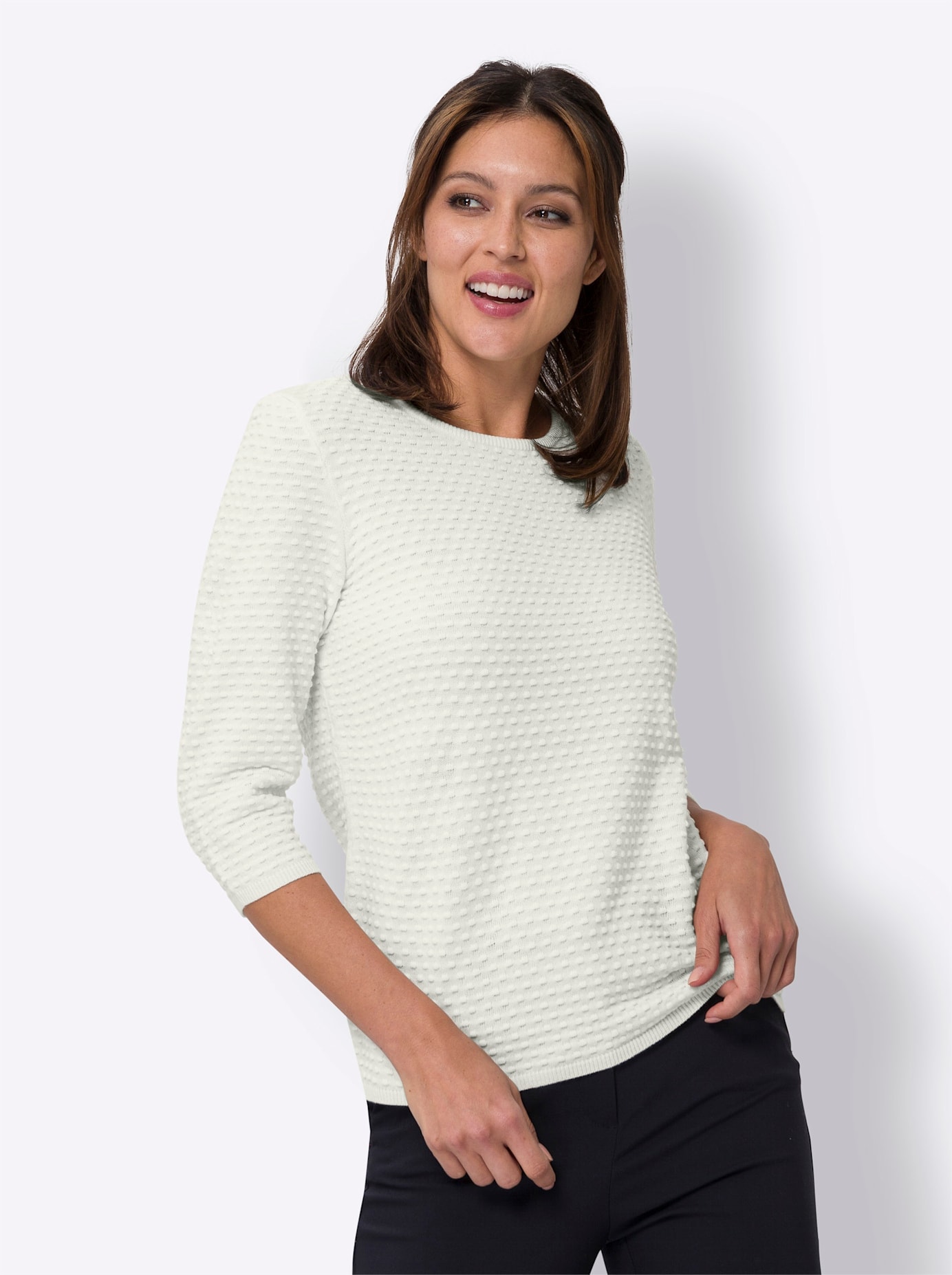 Classic Basics 3/4 Arm-Pullover »Rundhals-Pullover« Classic Basics 3/4 Arm-Pullover »Rundhals-Pullover« von Classic Basics
