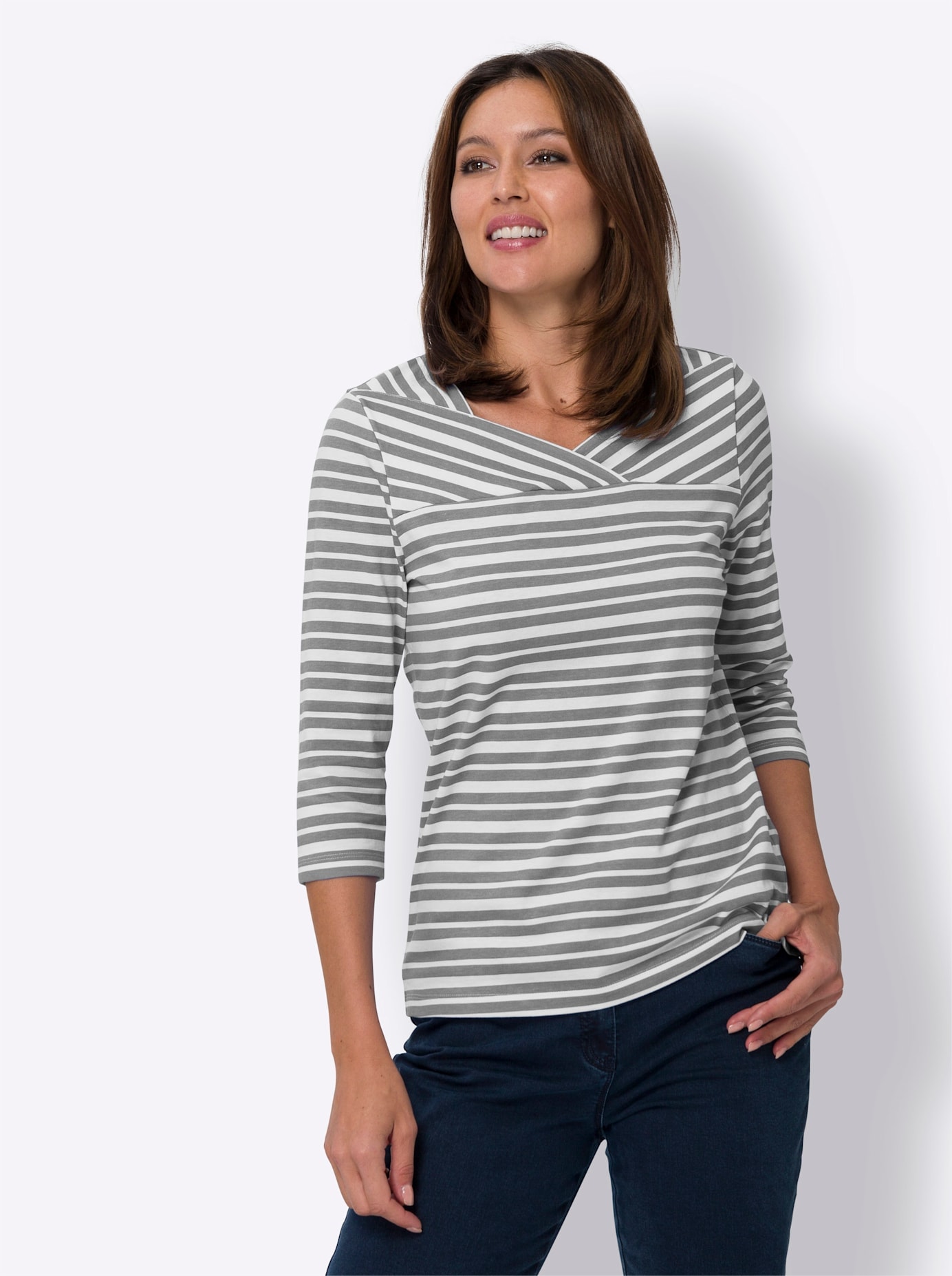 Classic Basics 3/4-Arm-Shirt »Ringelshirt«, (1 tlg.) von Classic Basics