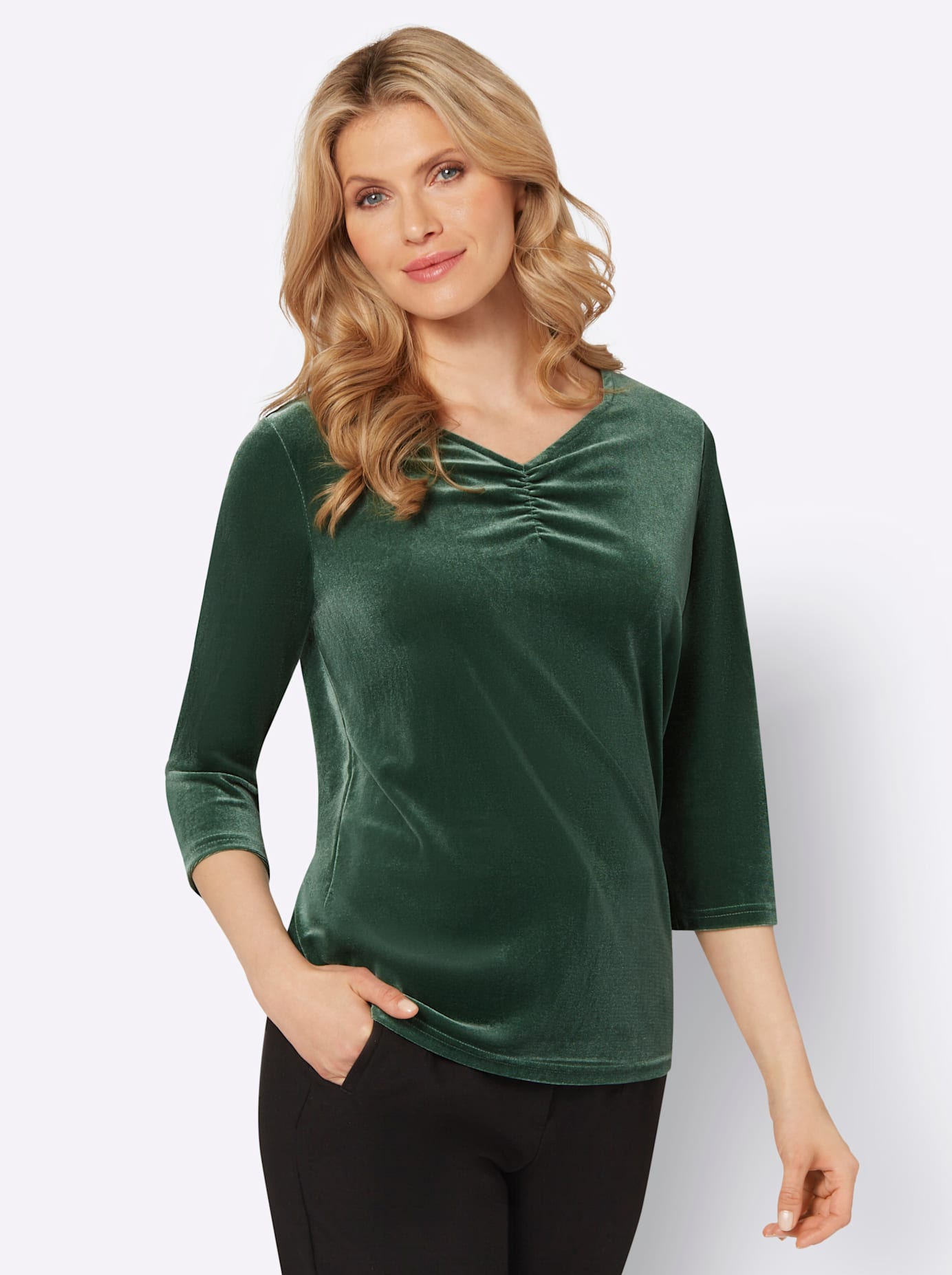 Classic Basics 3/4-Arm-Shirt »Samtshirt«, (1 tlg.) Classic Basics 3/4-Arm-Shirt »Samtshirt«, (1 tlg.) von Classic Basics