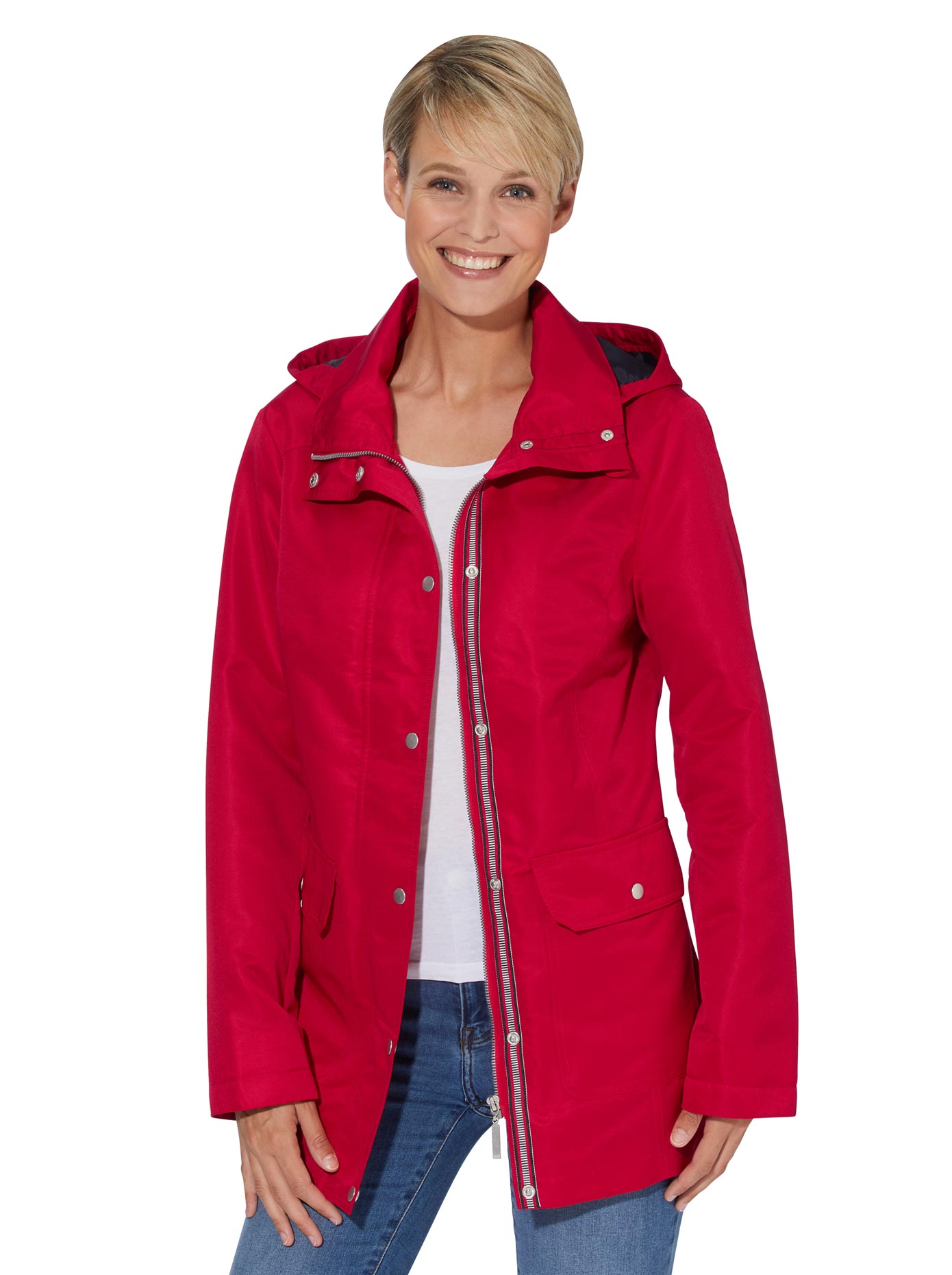 Classic Basics Langjacke, mit Kapuze von Classic Basics