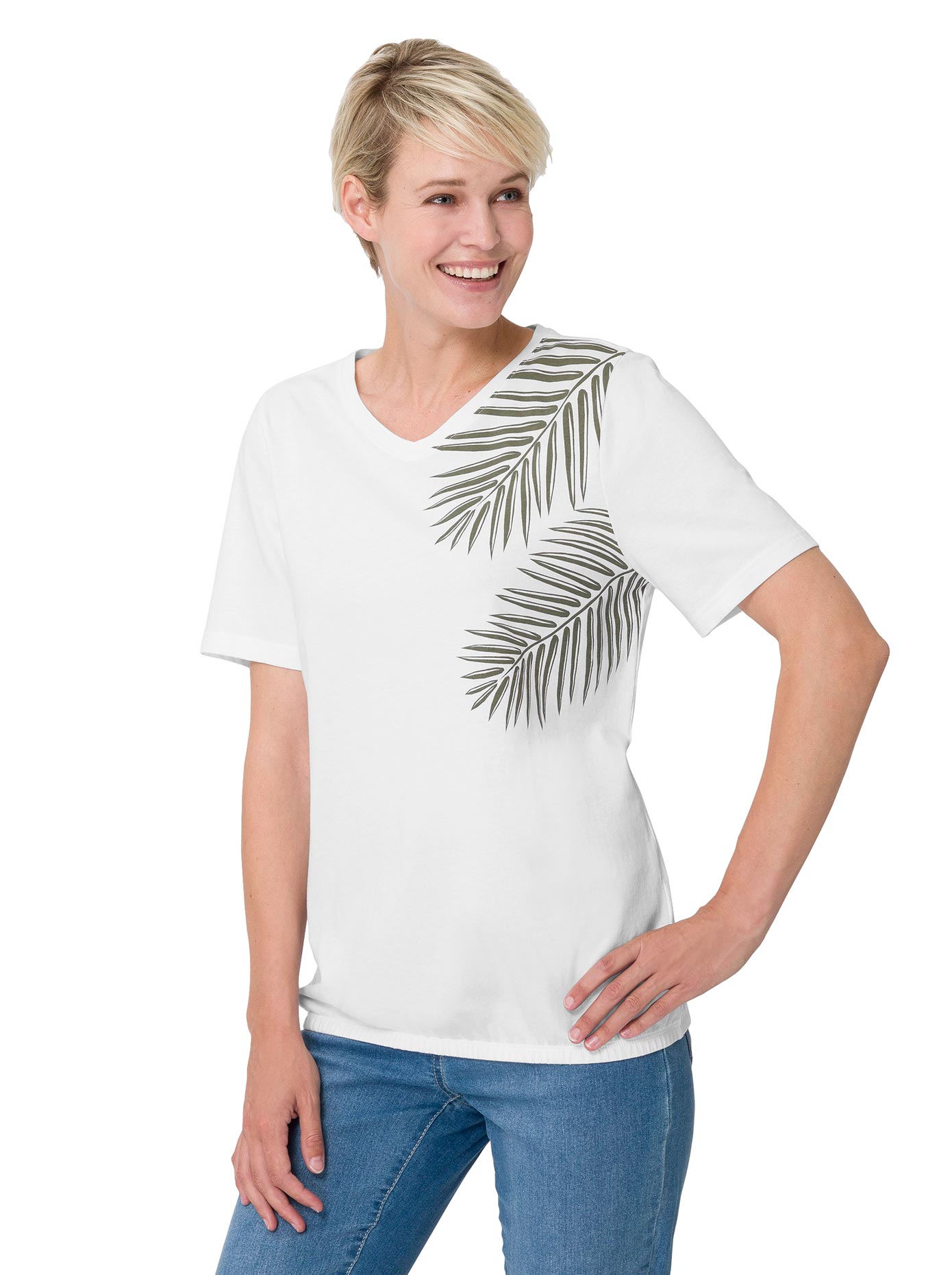 Classic Basics Kurzarmshirt »V-Shirt«, (1 tlg.) von Classic Basics