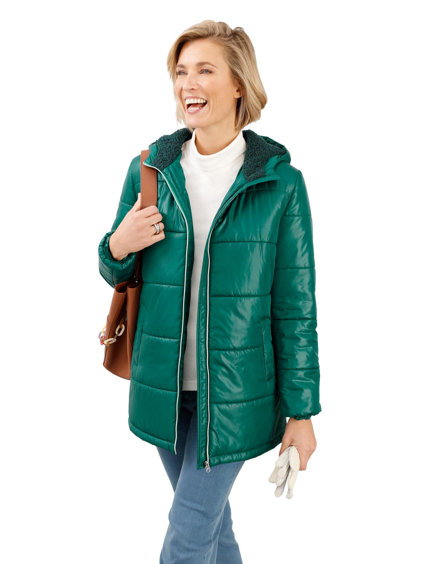 Classic Basics Langjacke, mit Kapuze von Classic Basics