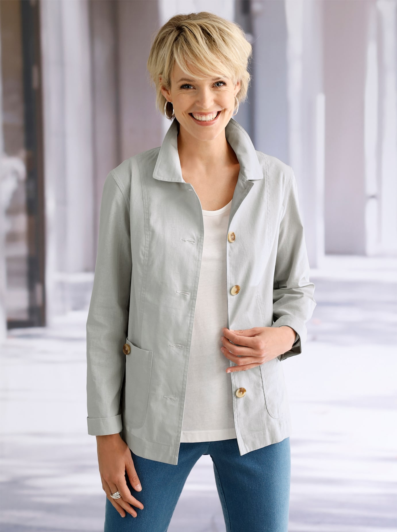 Classic Basics Langjacke, ohne Kapuze von Classic Basics