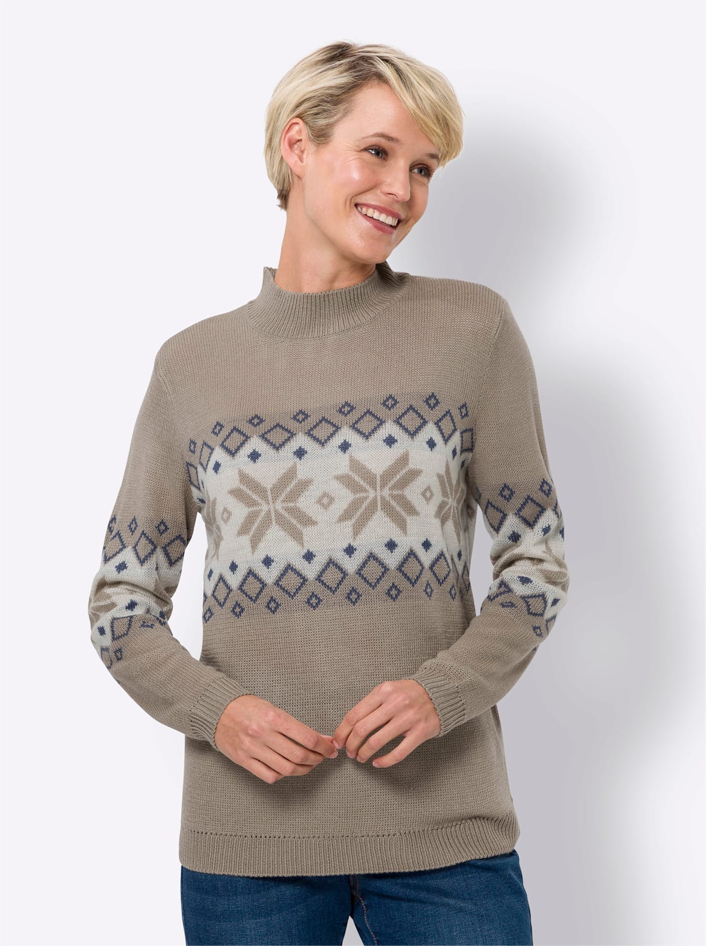 Classic Basics Norwegerpullover »Stehkragen-Pullover« Classic Basics Norwegerpullover »Stehkragen-Pullover« von Classic Basics