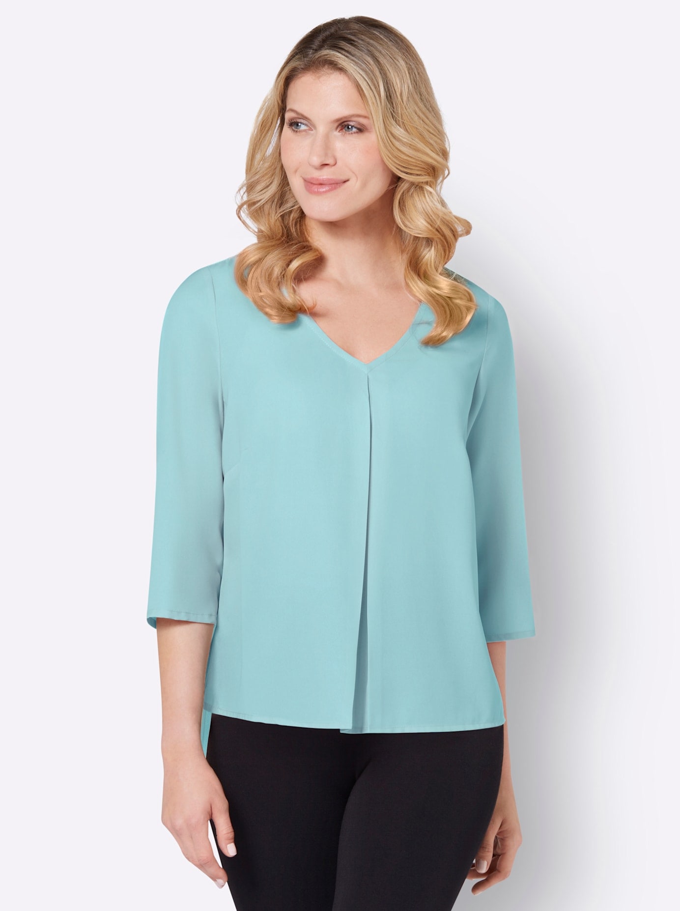 Classic Basics Plisseebluse von Classic Basics