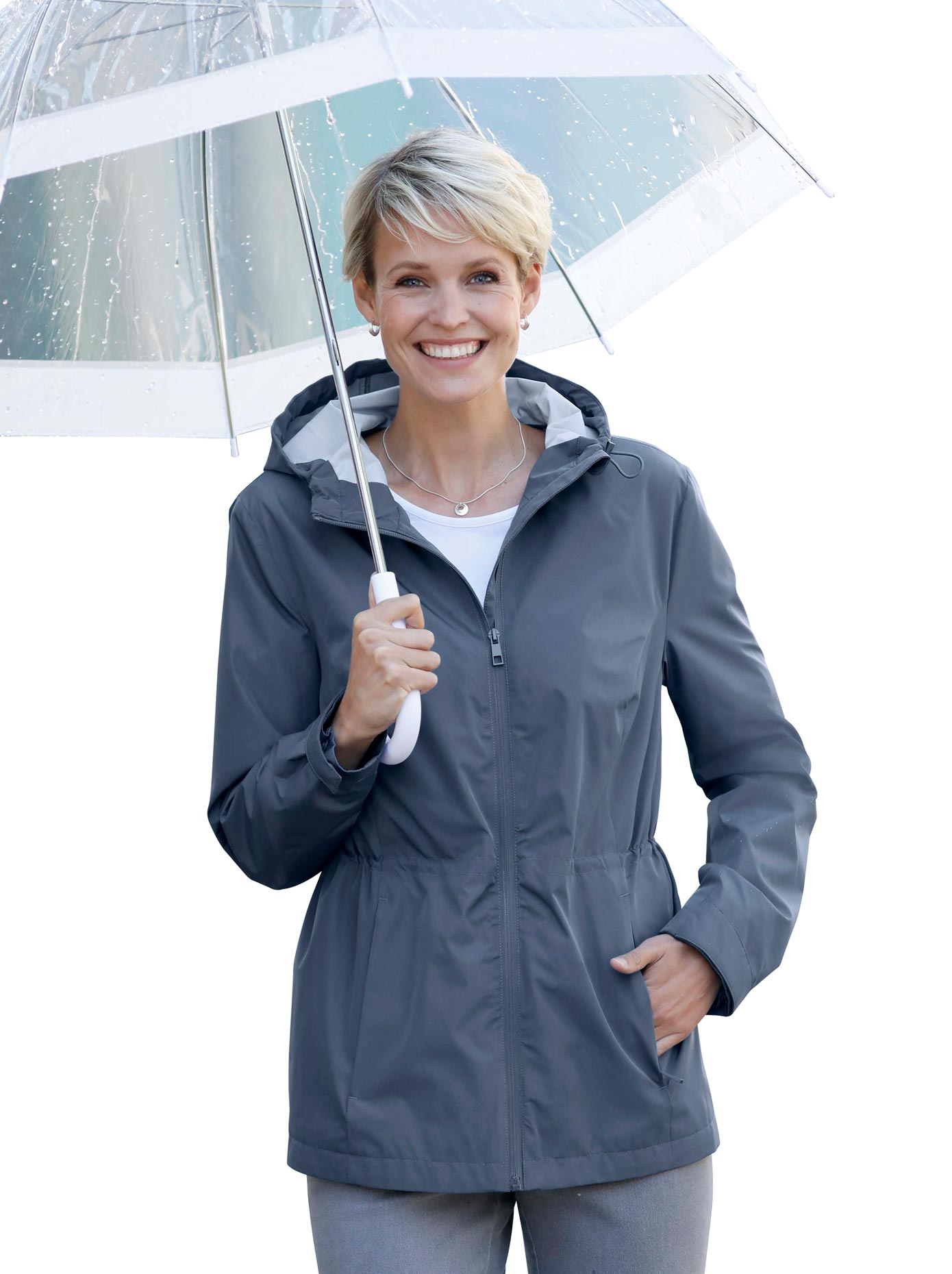 Classic Basics Regenjacke, mit Kapuze von Classic Basics