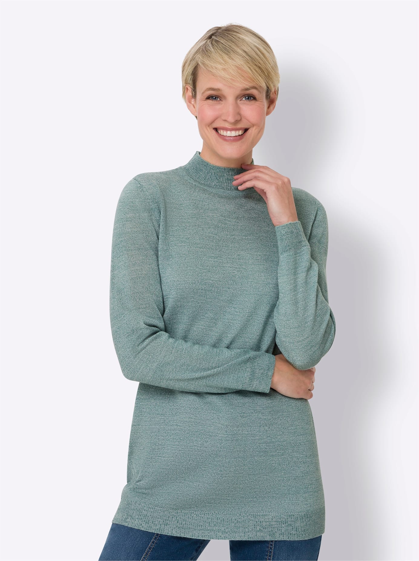Classic Basics Stehkragenpullover »Longpullover« Classic Basics Stehkragenpullover »Longpullover« von Classic Basics