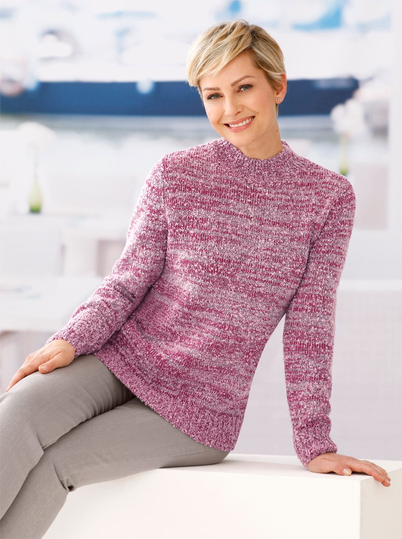 Classic Basics Stehkragenpullover »Pullover« von Classic Basics