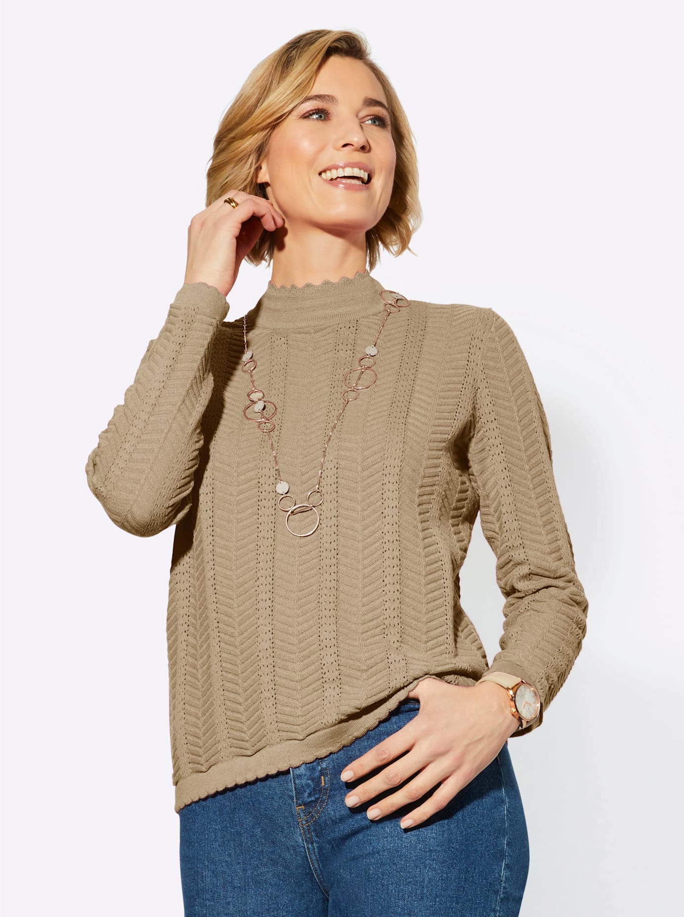 Classic Basics Stehkragenpullover »Pullover« von Classic Basics