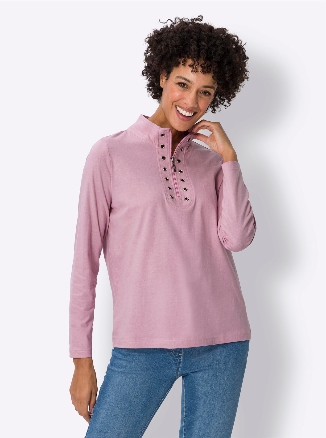 Classic Basics Stehkragenshirt »Langarm-Shirt«, (1 tlg.) von Classic Basics
