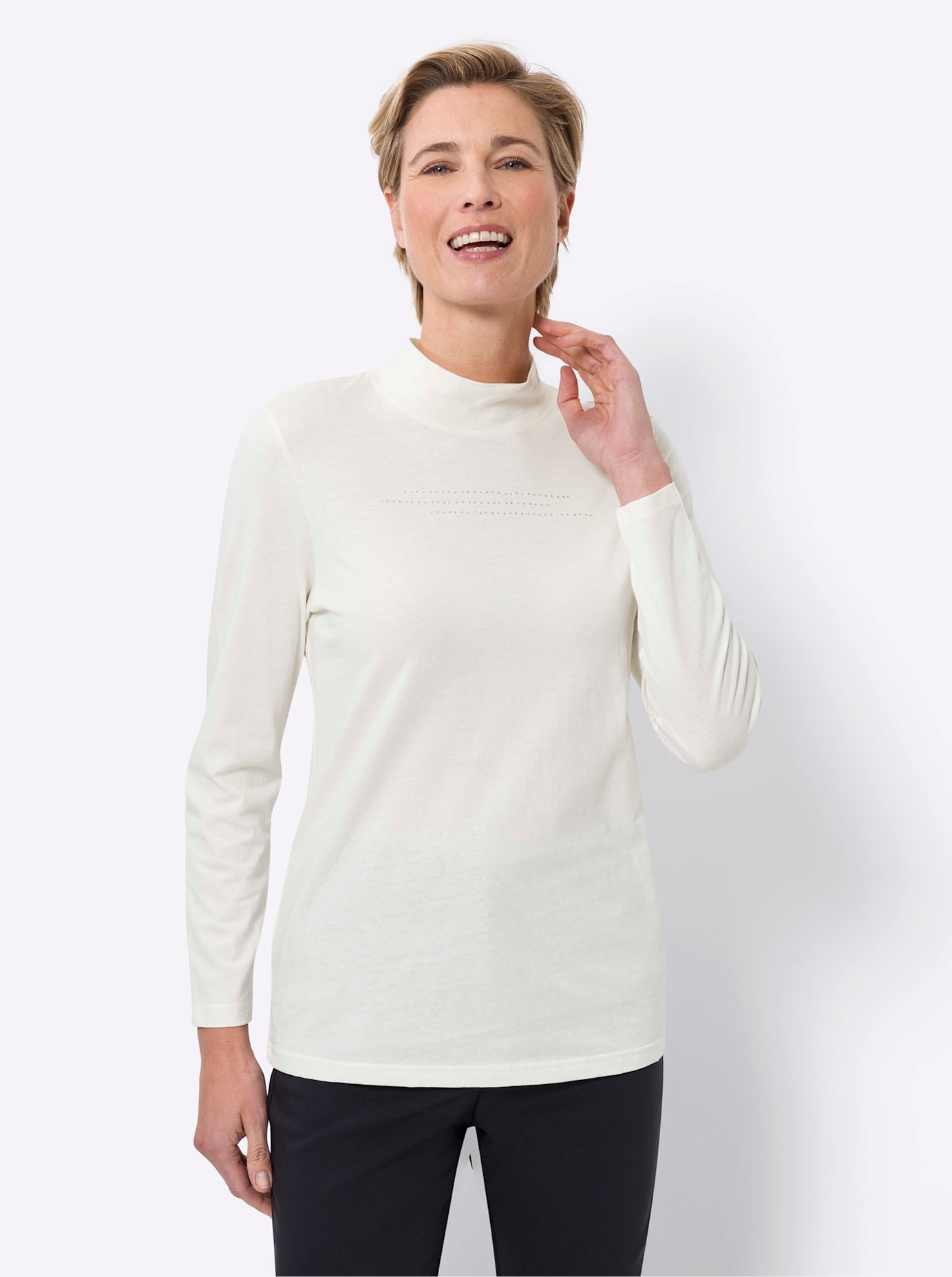 Classic Basics Stehkragenshirt »Stehkragen-Shirt«, (1 tlg.) von Classic Basics