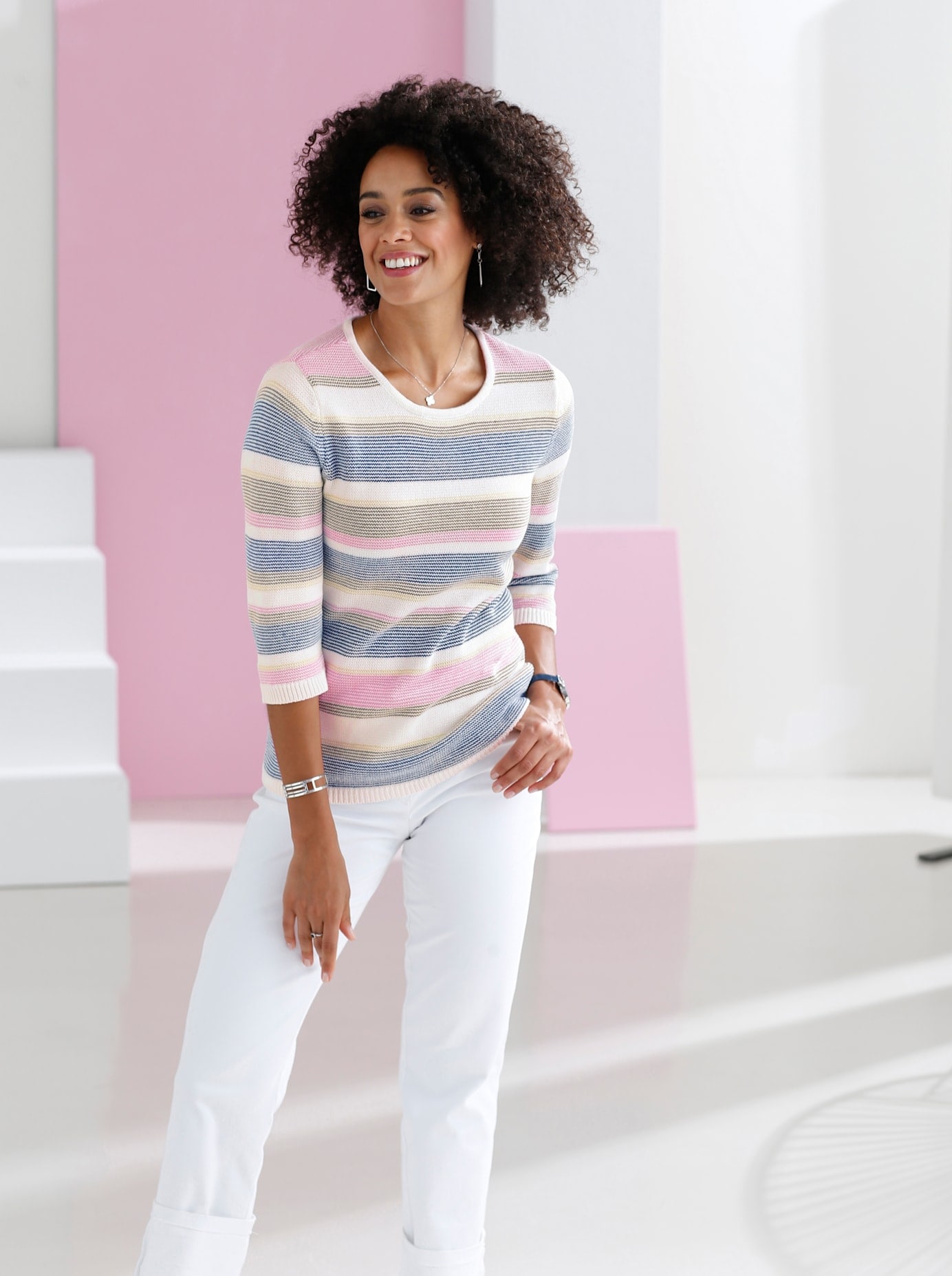 Classic Basics Streifenpullover »Pullover« von Classic Basics