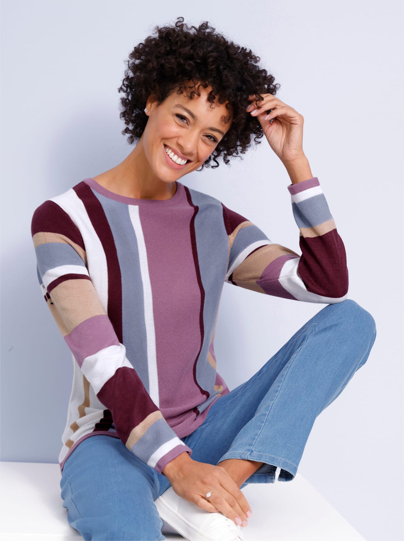 Classic Basics Streifenpullover »Rundhals-Pullover« Classic Basics Streifenpullover »Rundhals-Pullover« von Classic Basics