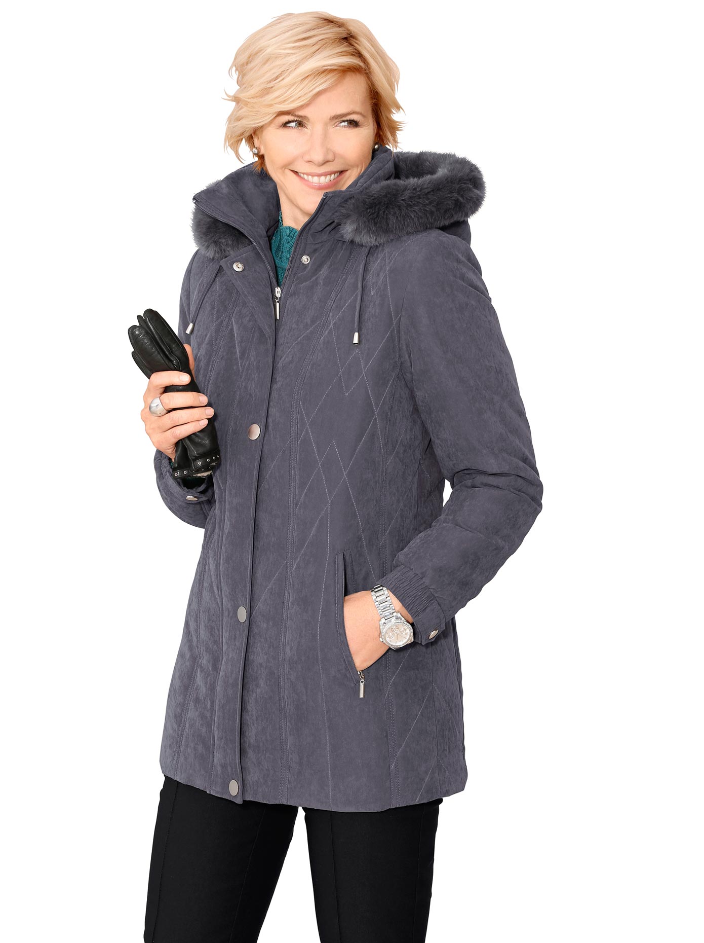 Classic Winterjacke, mit Kapuze von Classic