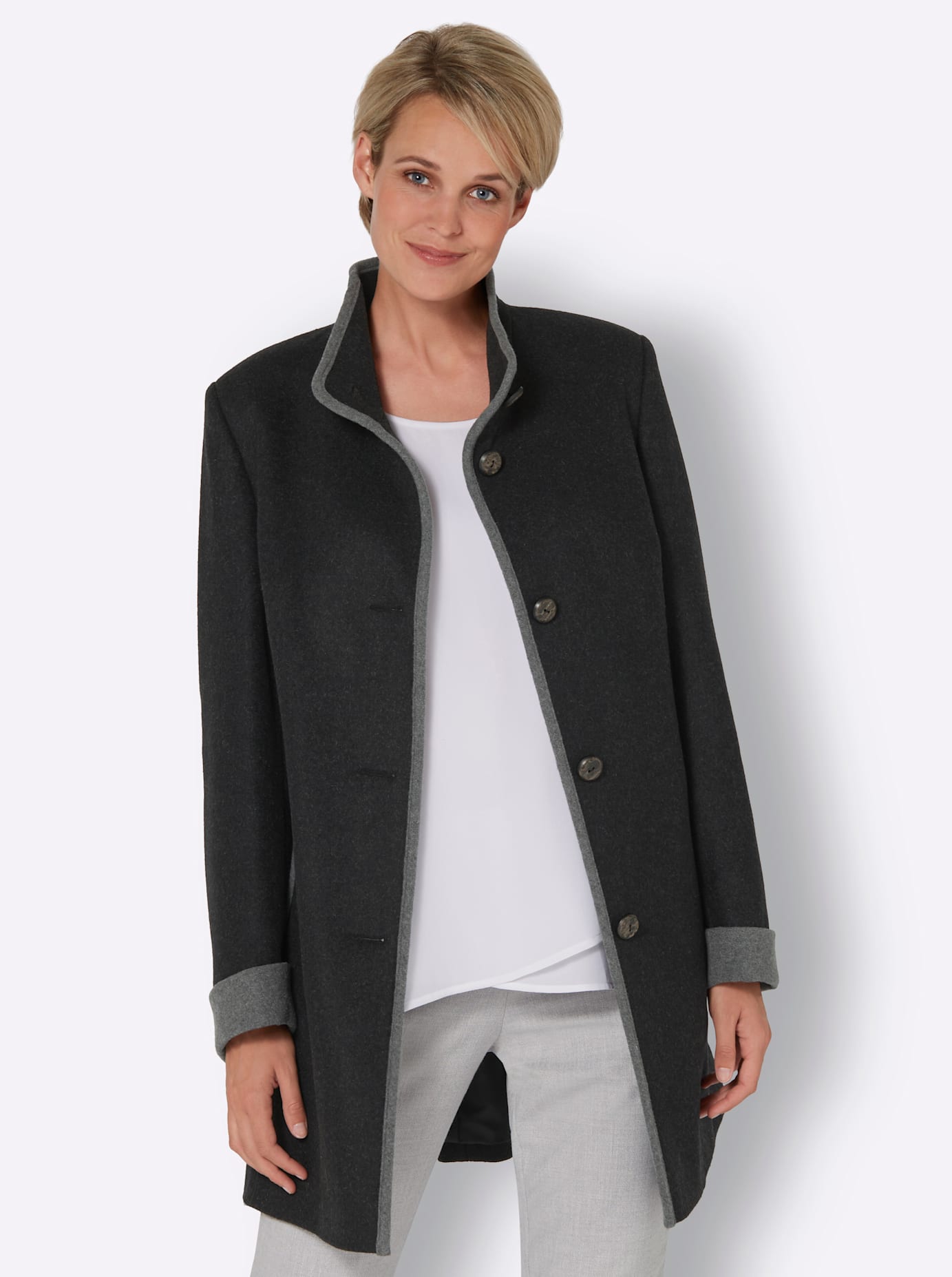 Classic Wolljacke, ohne Kapuze von Classic