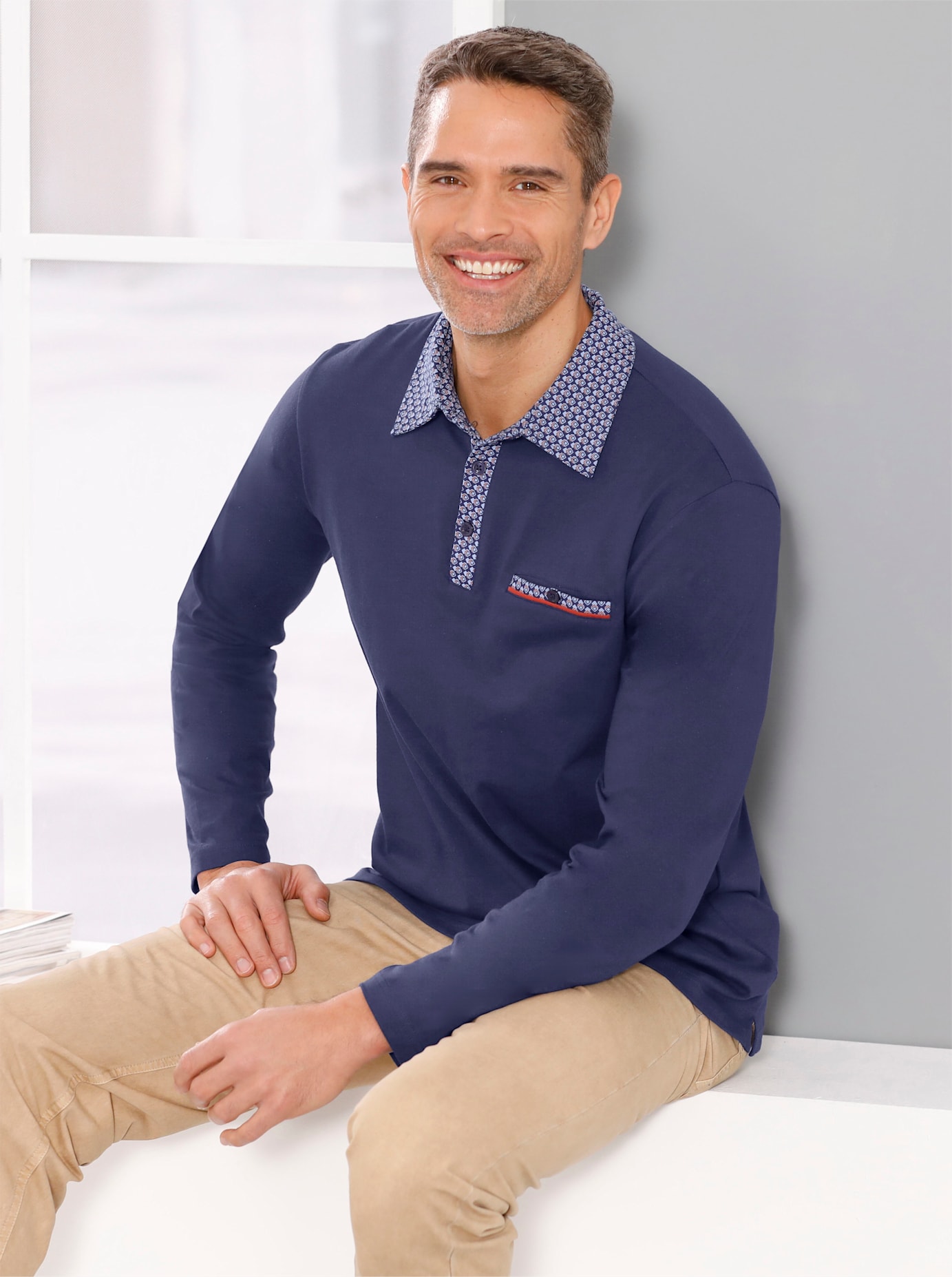 Classic Poloshirt »Langarm-Poloshirt«, (1 tlg.) von Classic