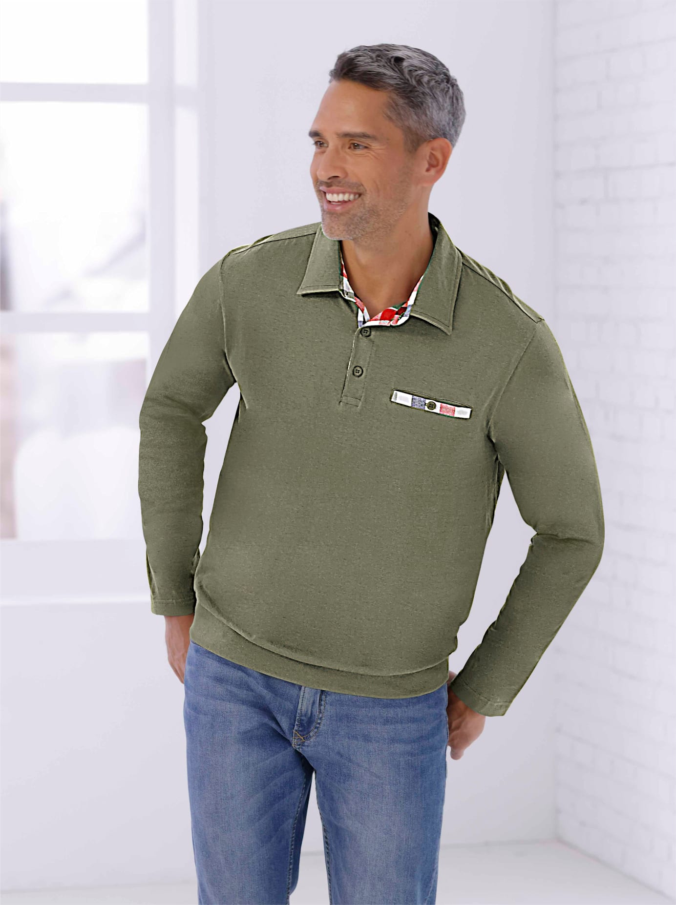 Classic Poloshirt »Langarm-Poloshirt«, (1 tlg.) von Classic