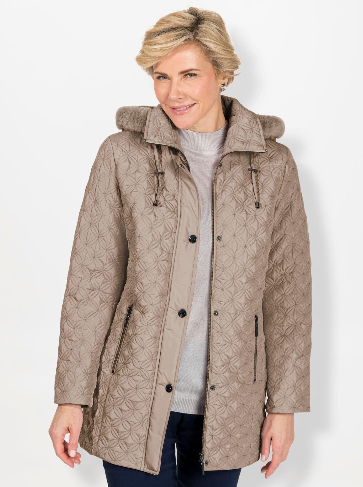 Classic Steppjacke, mit Kapuze von Classic