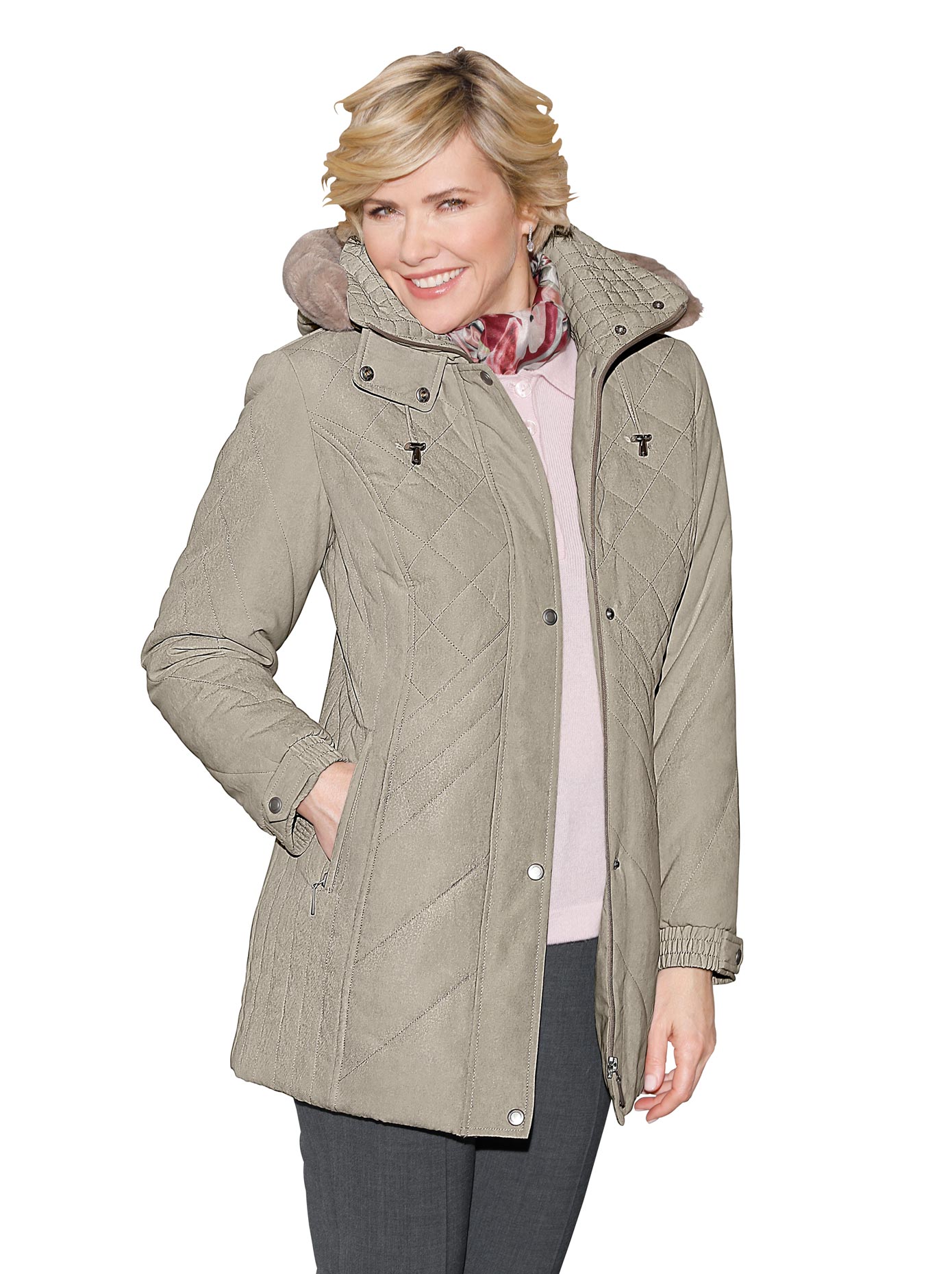 Classic Steppjacke, mit Kapuze von Classic