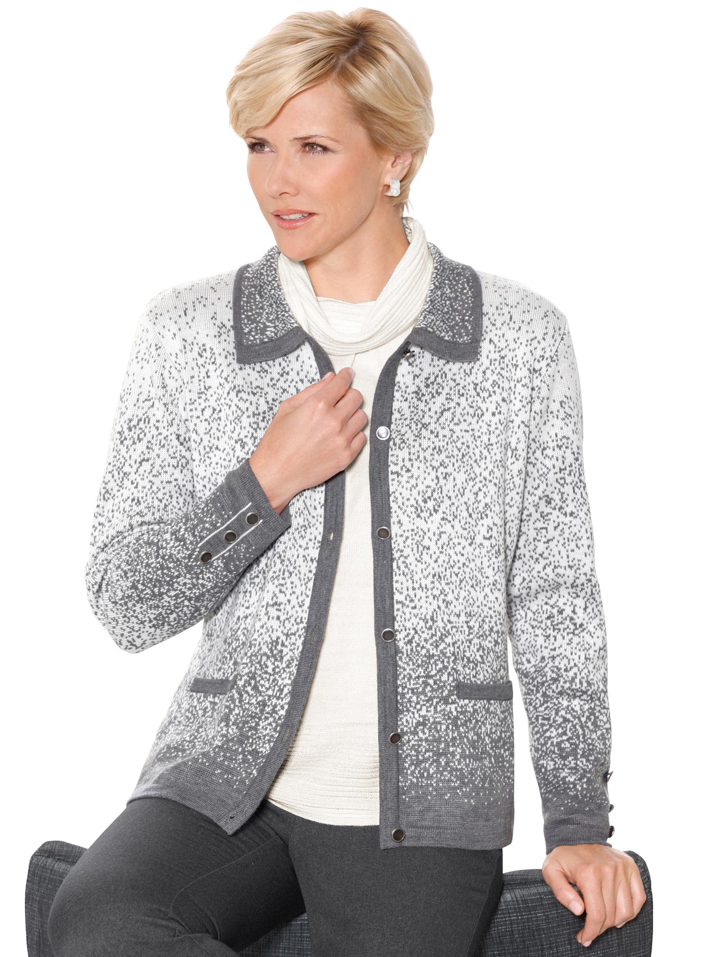 Classic Jacquardstrickjacke von Classic