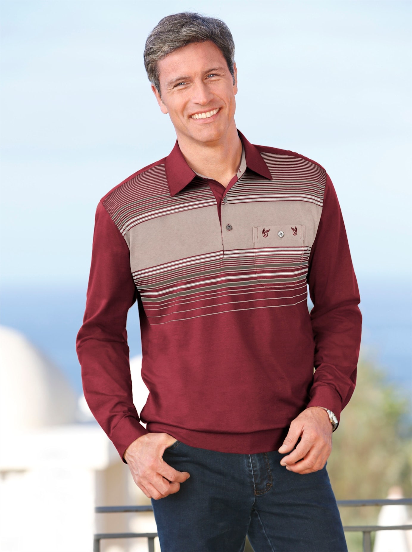 Classic Poloshirt »Langarm-Poloshirt«, (1 tlg.) von Classic