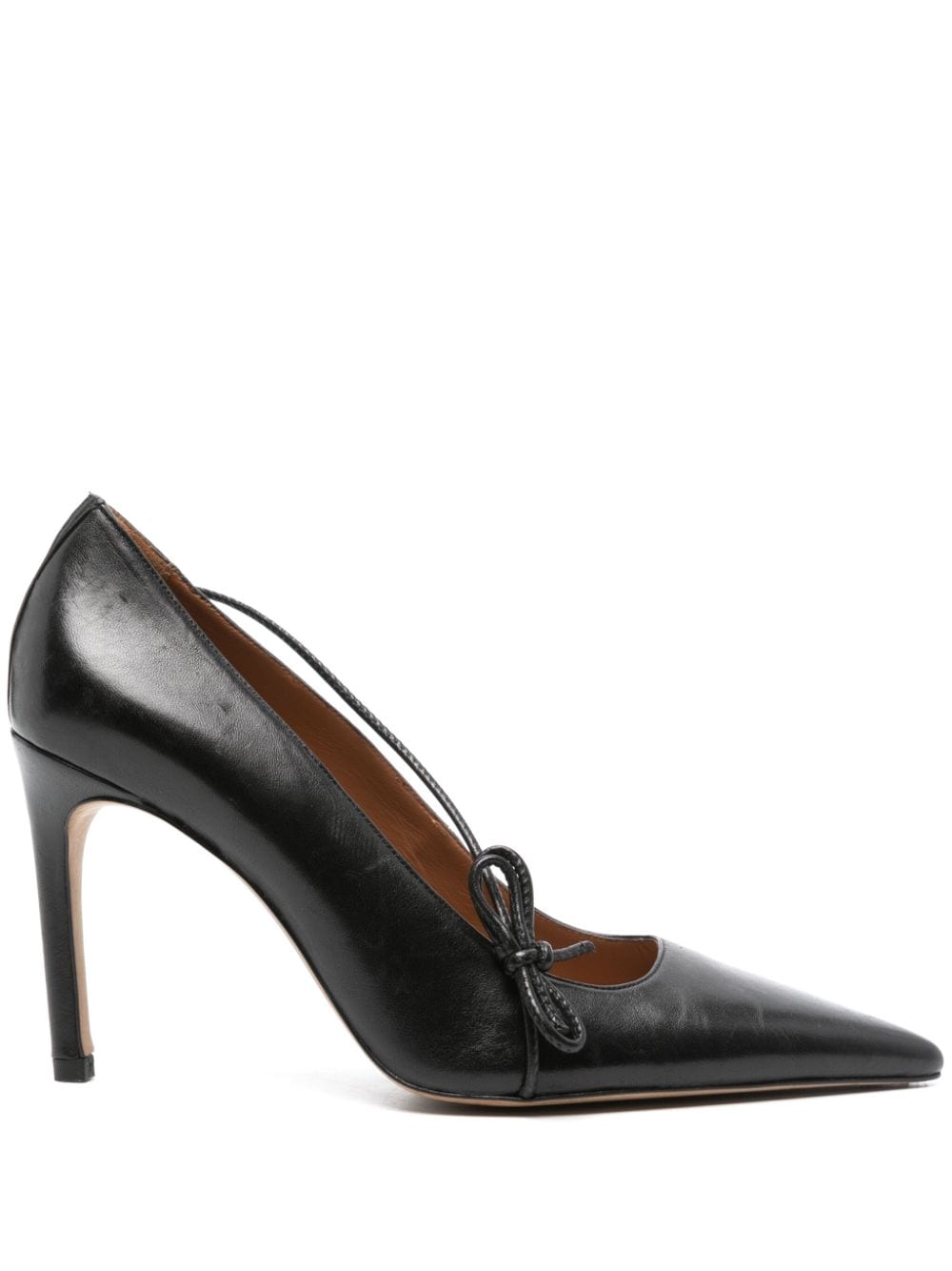 Claudie Pierlot 100mm leather pumps - Black von Claudie Pierlot