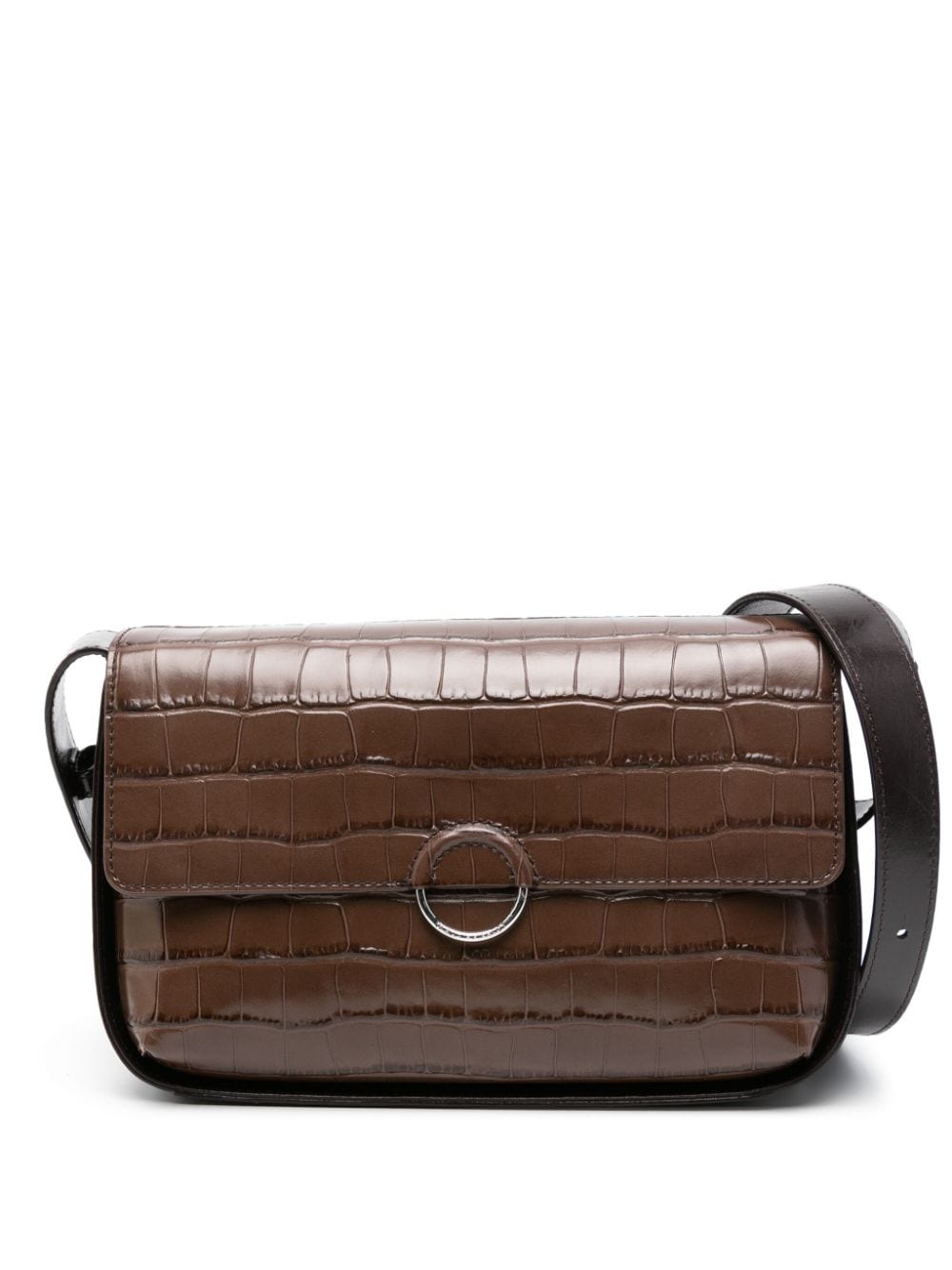 Claudie Pierlot Alix leather shoulder bag - Brown von Claudie Pierlot