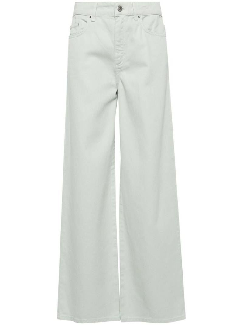 Claudie Pierlot Michel mid-rise wide-leg jeans - Green von Claudie Pierlot