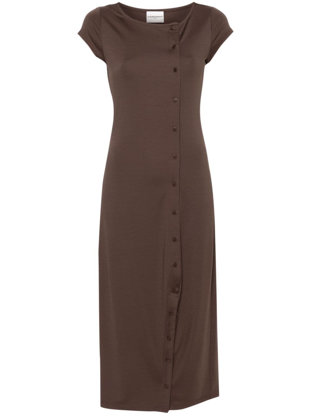 Claudie Pierlot Timerica asymmetrical dress - Brown von Claudie Pierlot