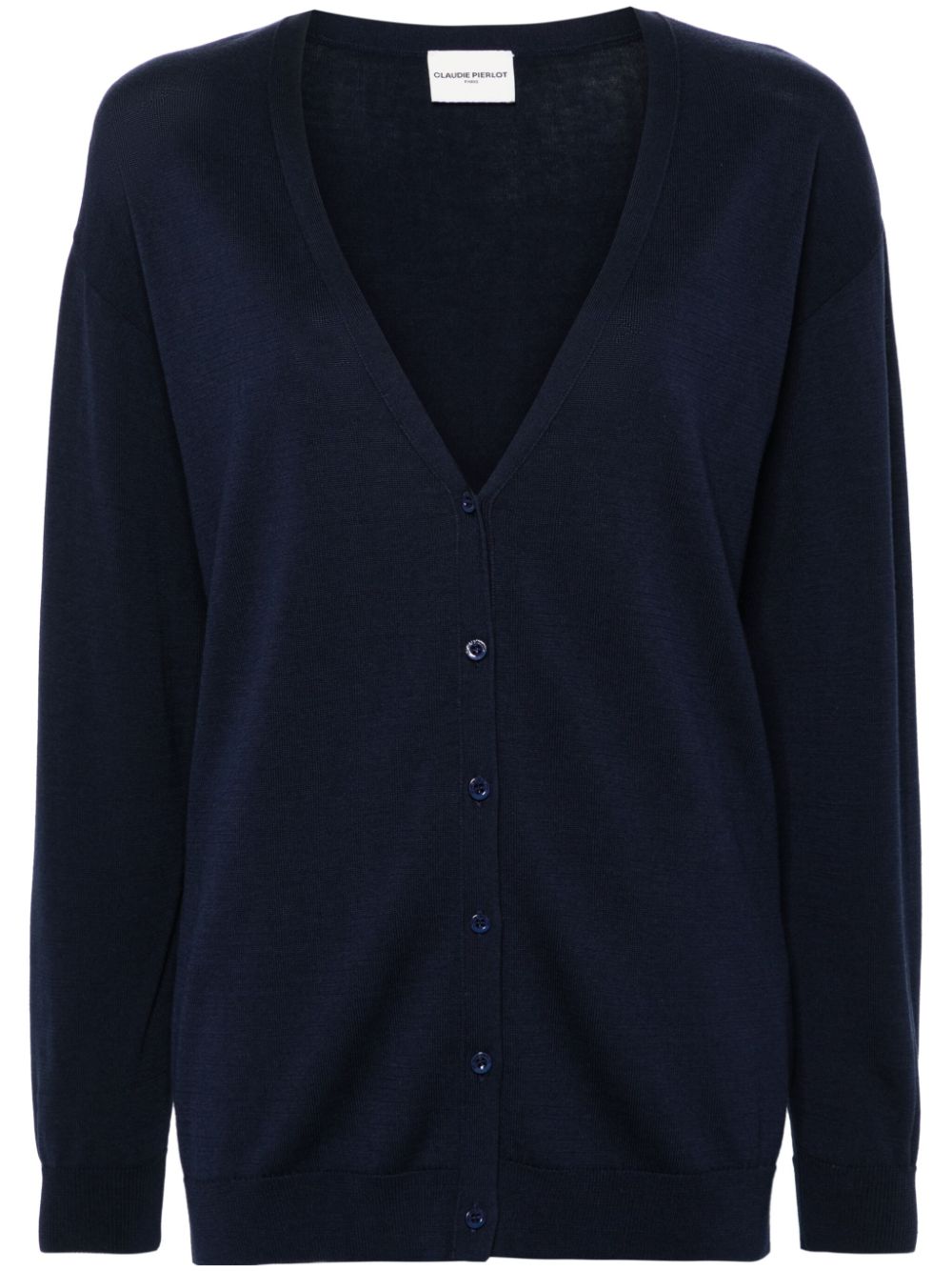 Claudie Pierlot V-neck button-up cardigan - Blue von Claudie Pierlot