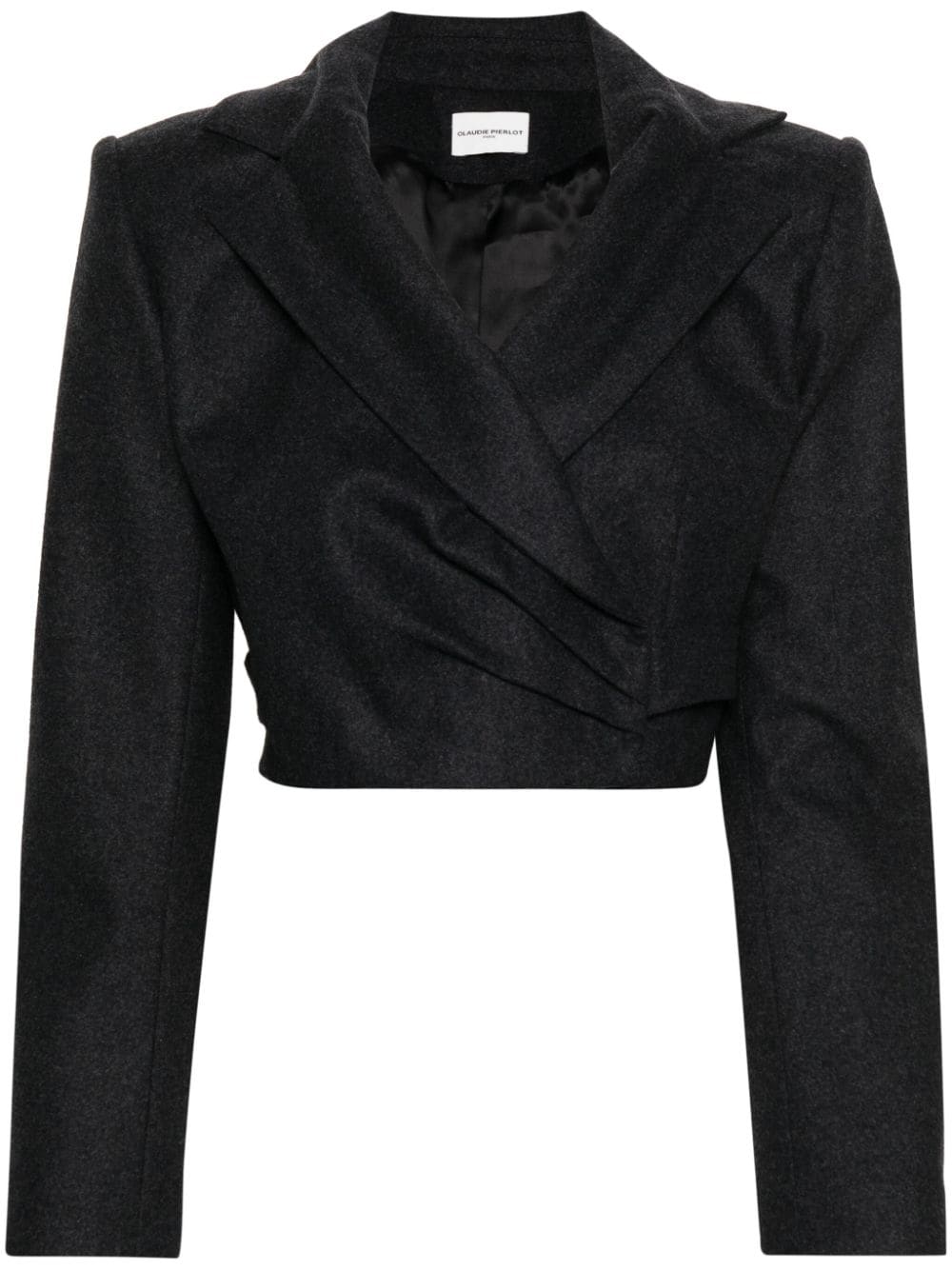 Claudie Pierlot adjustable cropped blazer - Grey von Claudie Pierlot