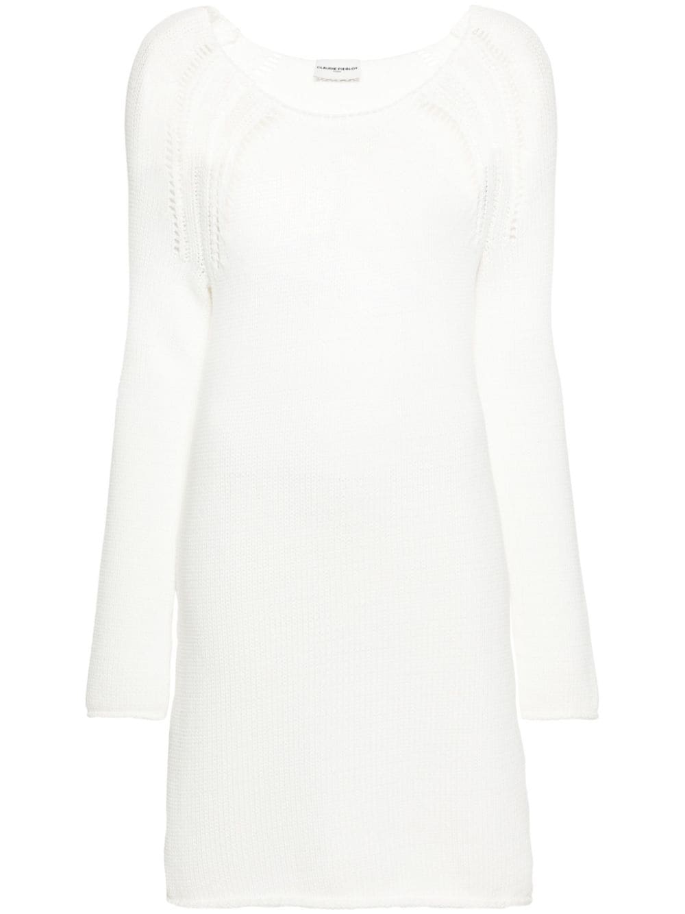 Claudie Pierlot asymmetric chunky-knit midi dress - White von Claudie Pierlot