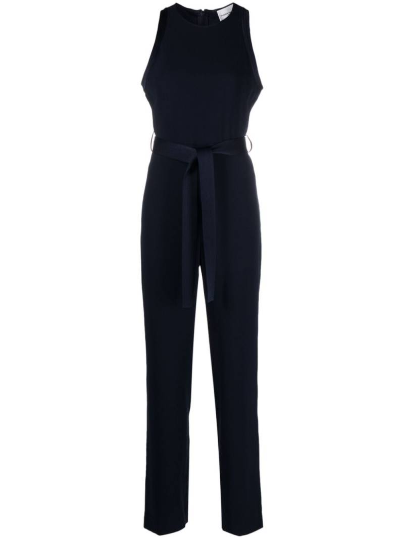 Claudie Pierlot belted straight-leg jumpsuit - Blue von Claudie Pierlot