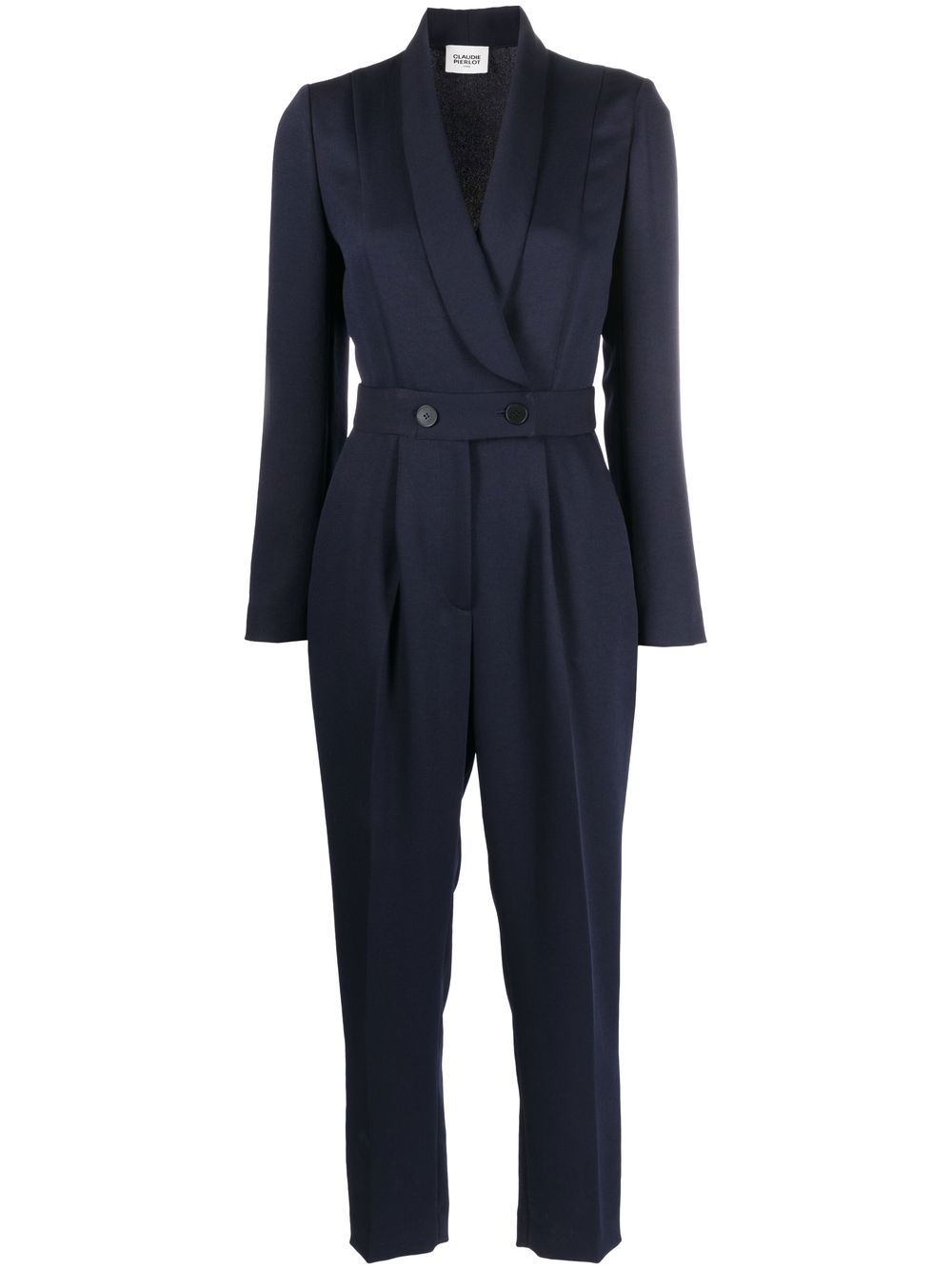 Claudie Pierlot button-fastening cropped jumpsuit - Blue von Claudie Pierlot