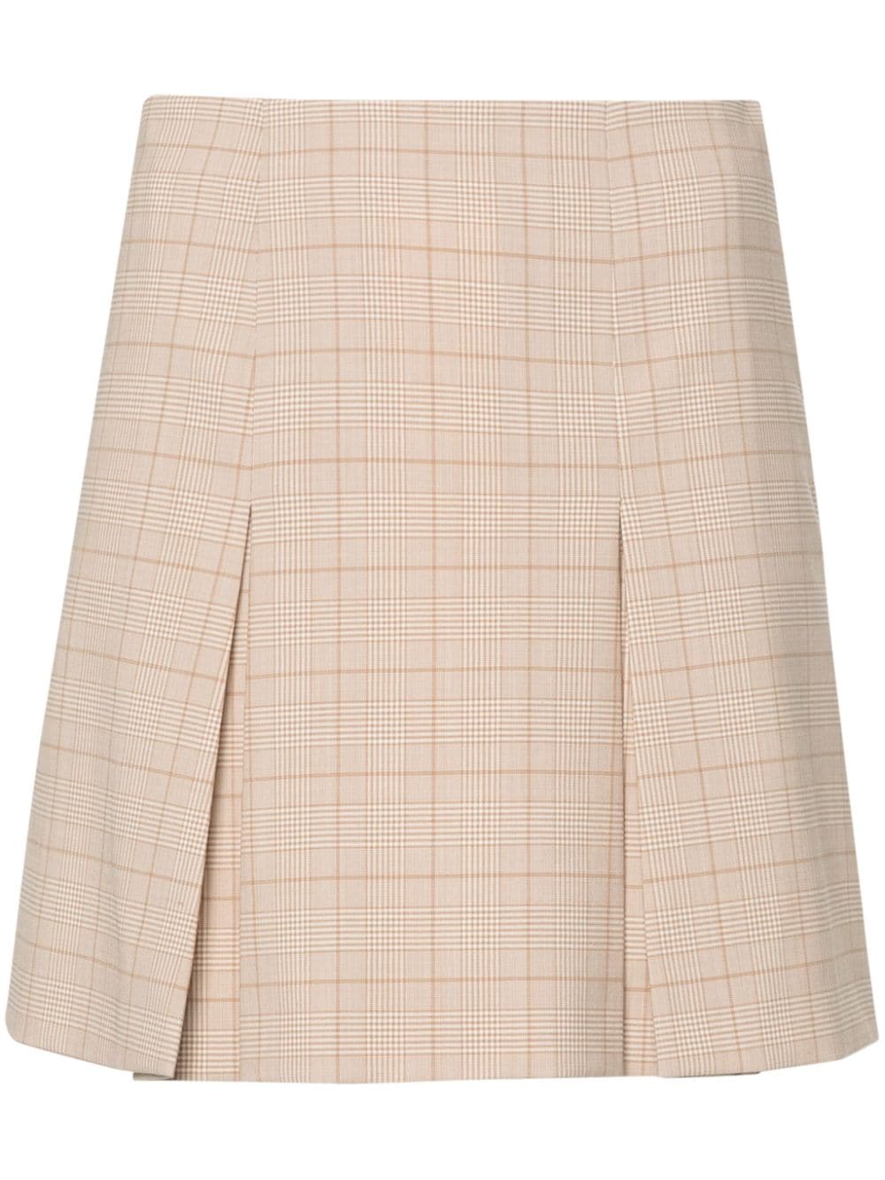 Claudie Pierlot checked pleated skirt - Neutrals von Claudie Pierlot