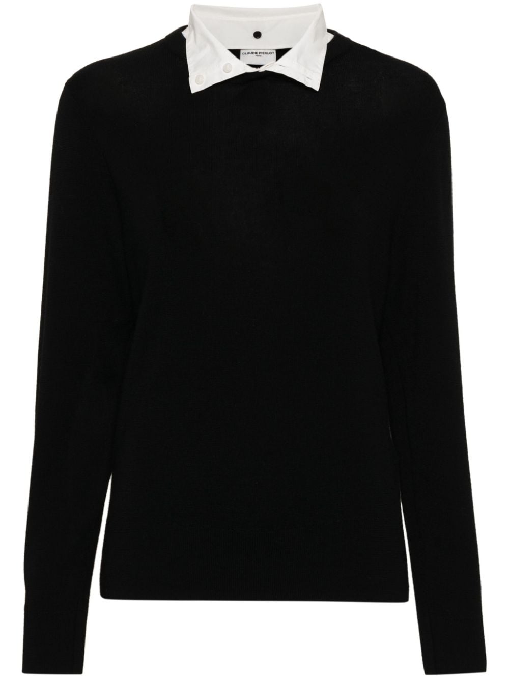 Claudie Pierlot detachable-collar jumper - Black von Claudie Pierlot