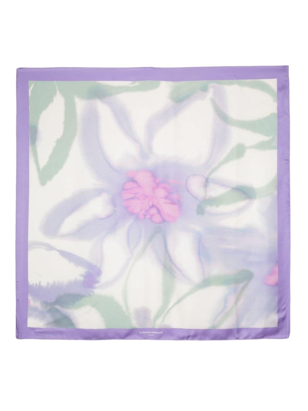 Claudie Pierlot floral-print silk scarf - Purple von Claudie Pierlot