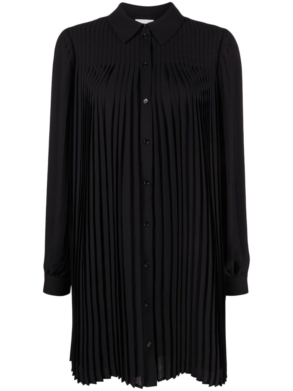 Claudie Pierlot fully-pleated shirt dress - Black von Claudie Pierlot