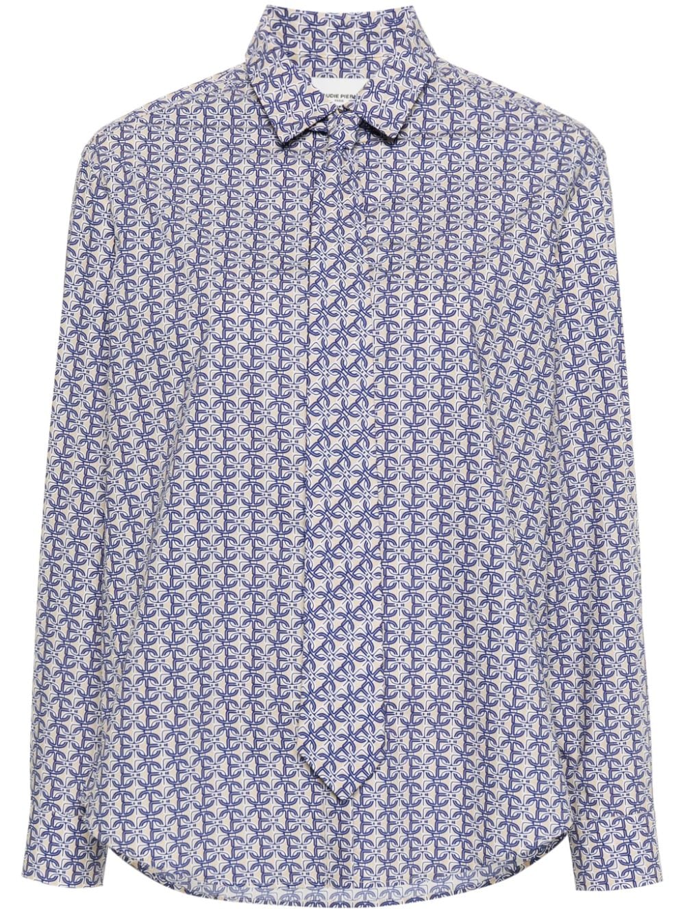 Claudie Pierlot geometric-print buttoned shirt - Neutrals von Claudie Pierlot