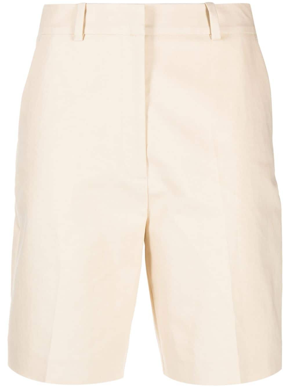 Claudie Pierlot high-waist straight-leg shorts - Neutrals von Claudie Pierlot