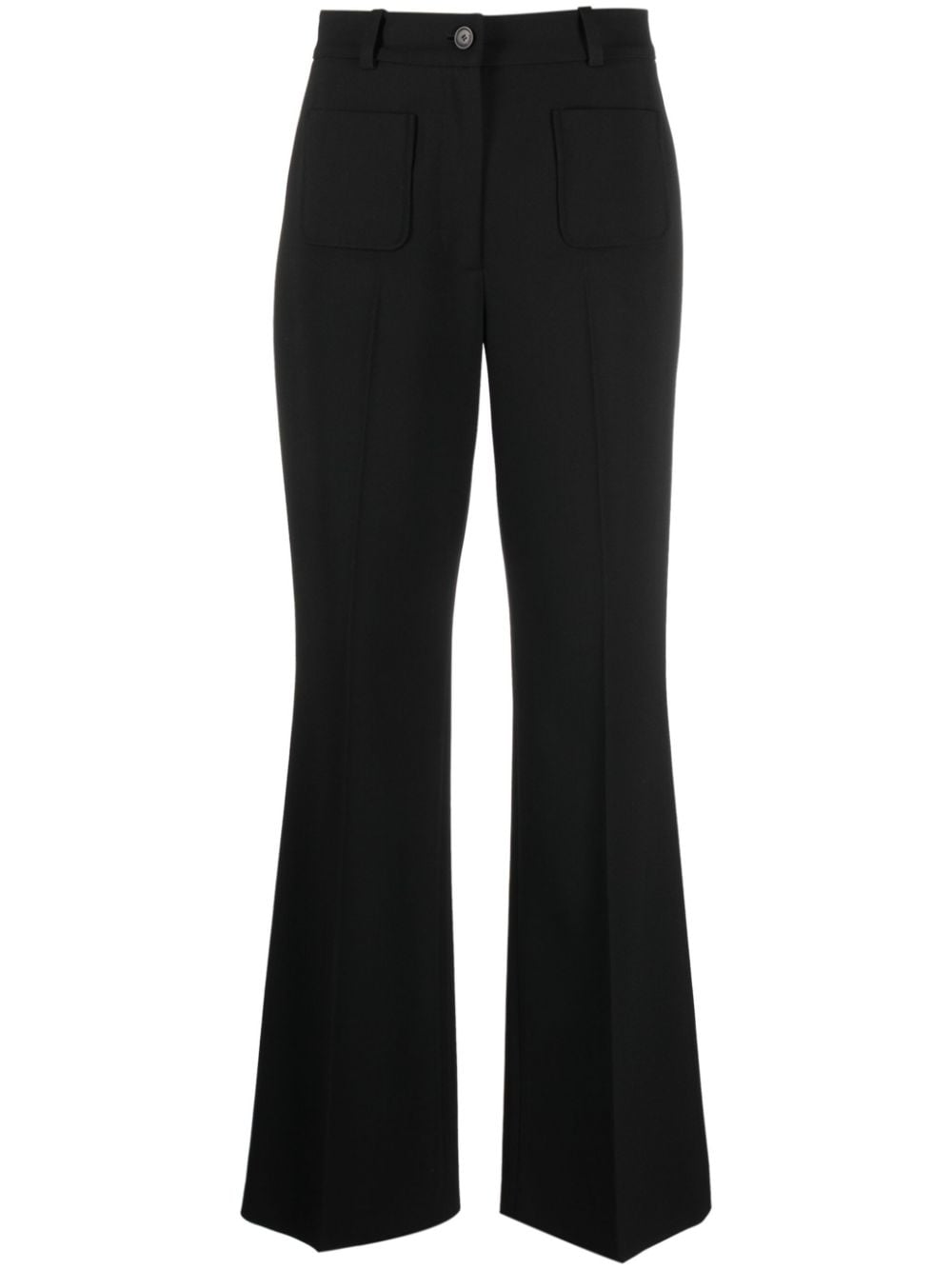 Claudie Pierlot high-waisted flared pants - Black von Claudie Pierlot