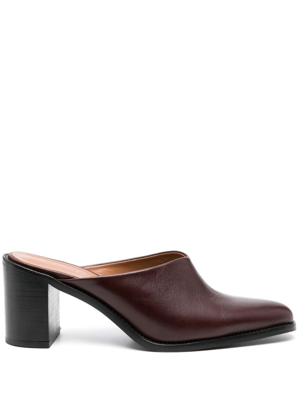 Claudie Pierlot leather 70mm mules - Brown von Claudie Pierlot